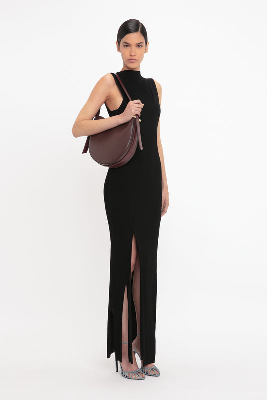 【VICTORIA BECKHAM】ハイライズ レザー ミディスカート VICTORIA BECKHAM】ハイライズ レザー ミディスカート