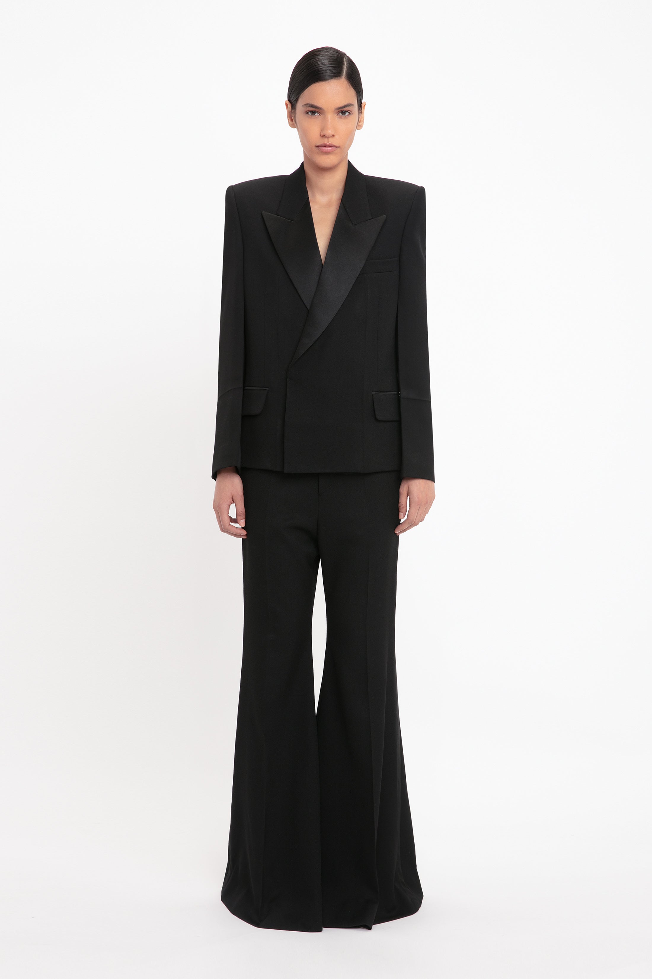 VICTORIA BECKHAM 1125DJE005218NWASHEDWHITE 関税送料込 Sleeveless High Neck Bodysuit In Black – Victoria Beckham Int