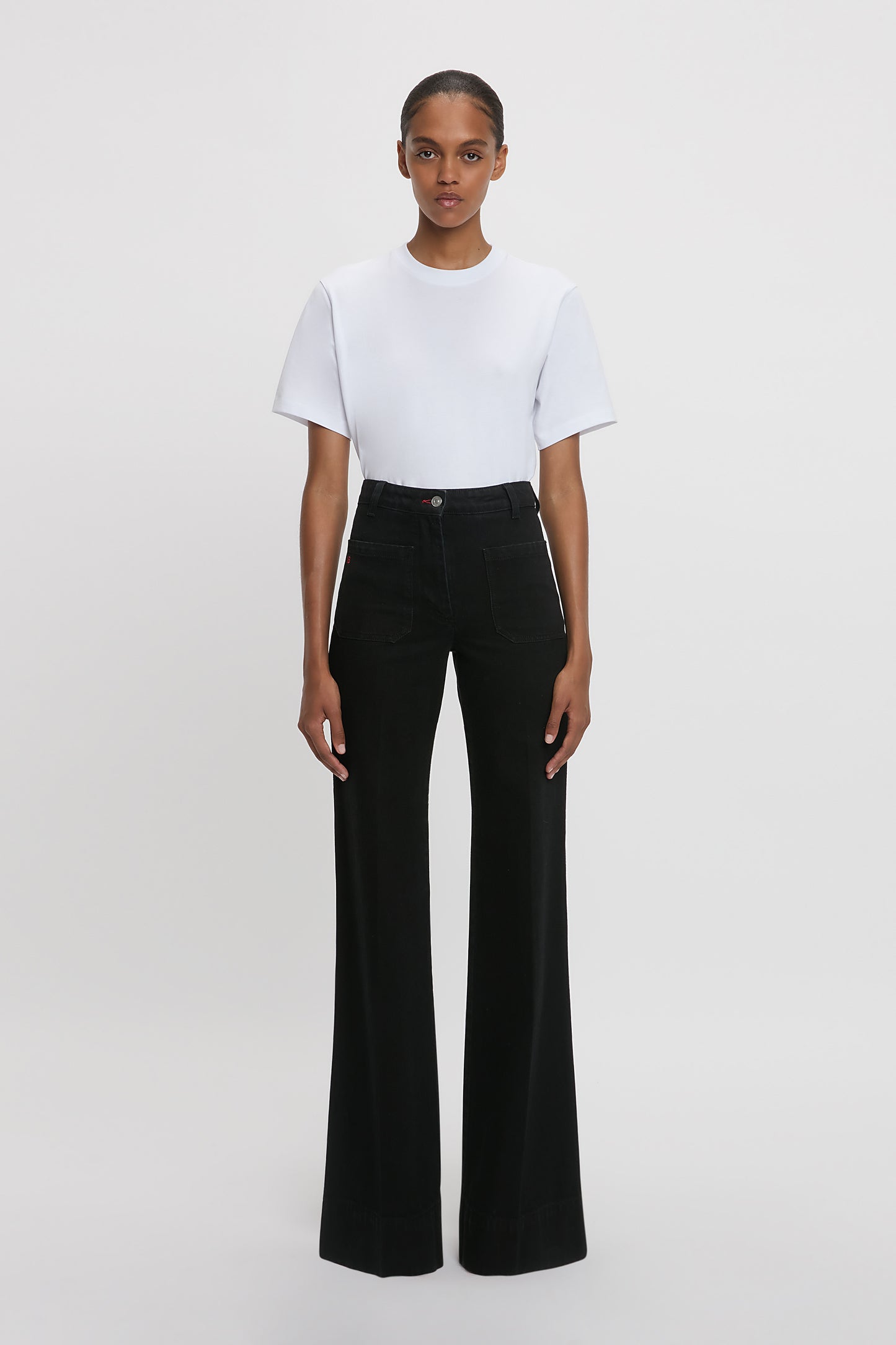 Exclusive Alina High Waisted Stretch Jean In Washed Black