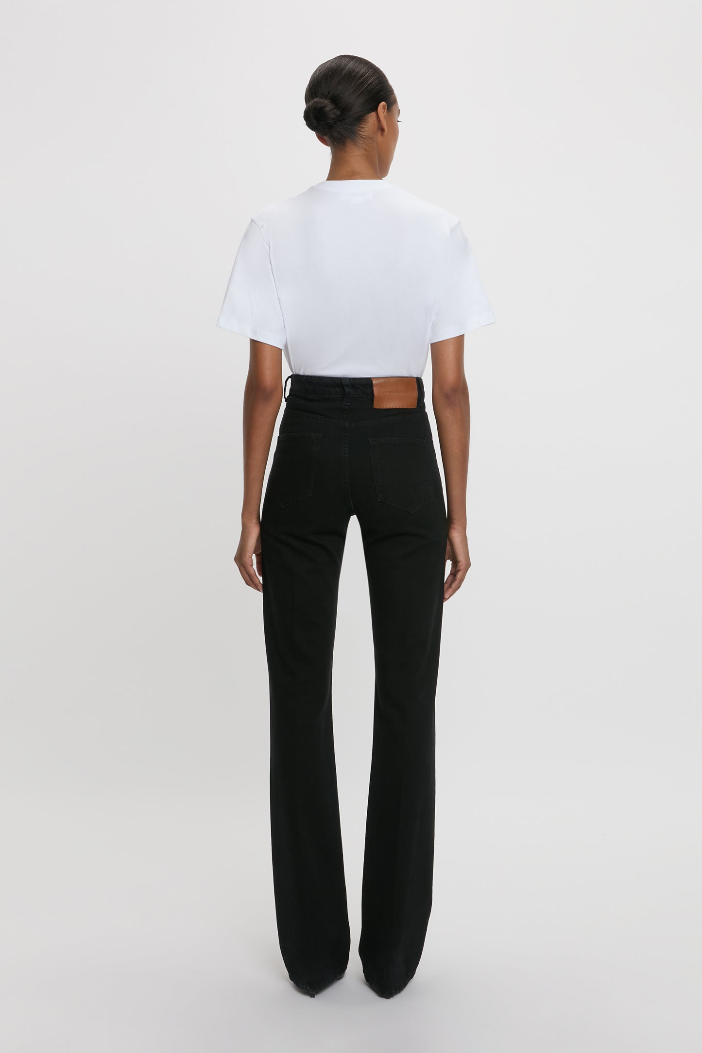 Julia High Waisted Stretch Jean In Washed Black
