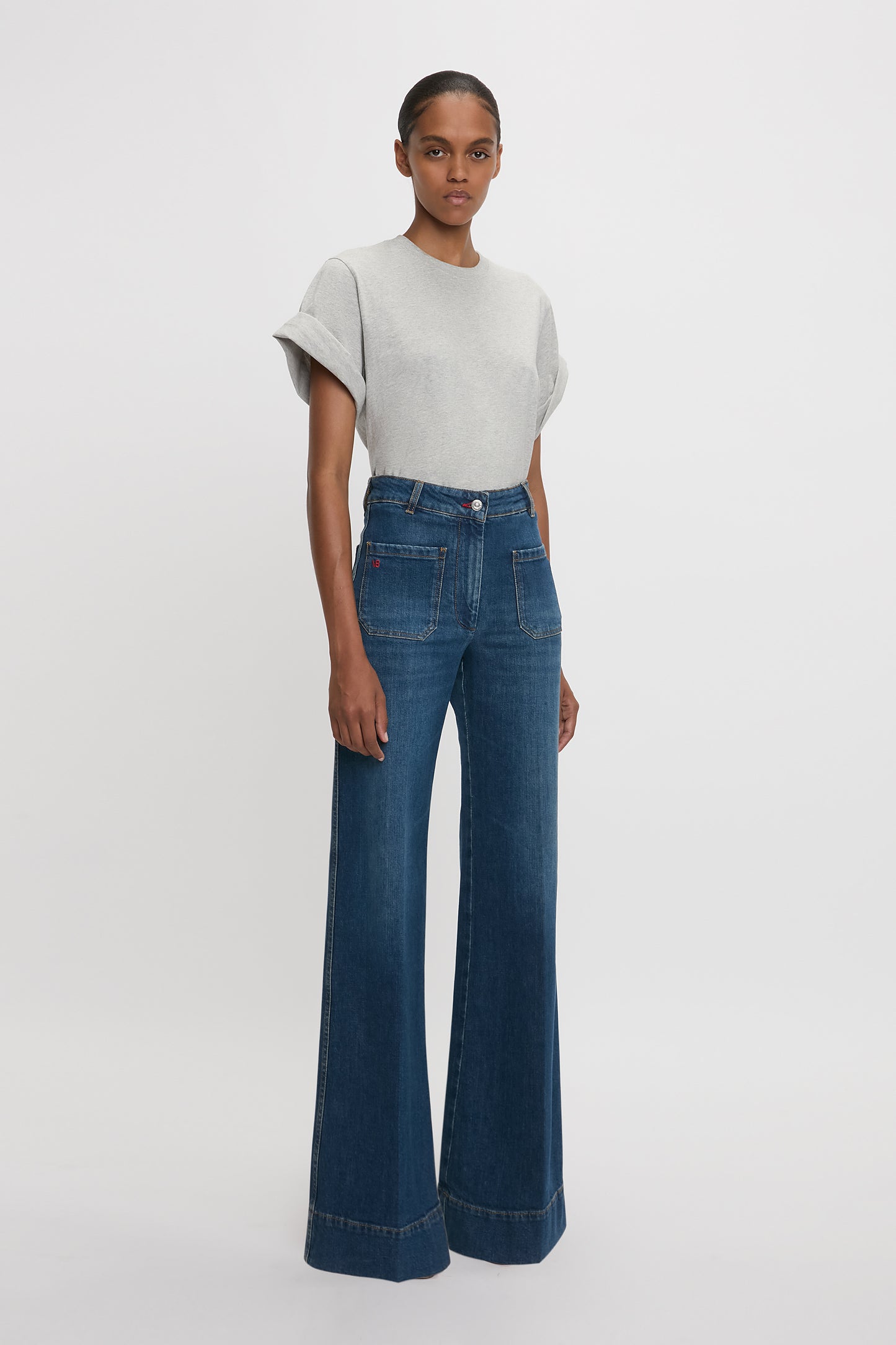 Alina High Waisted Jean in Dark Vintage Wash