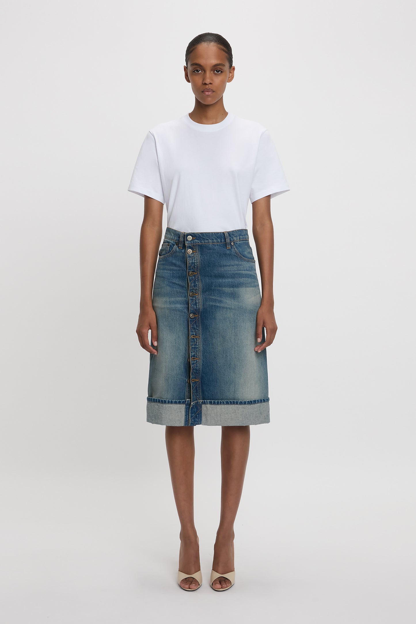 Denim skirt history hotsell