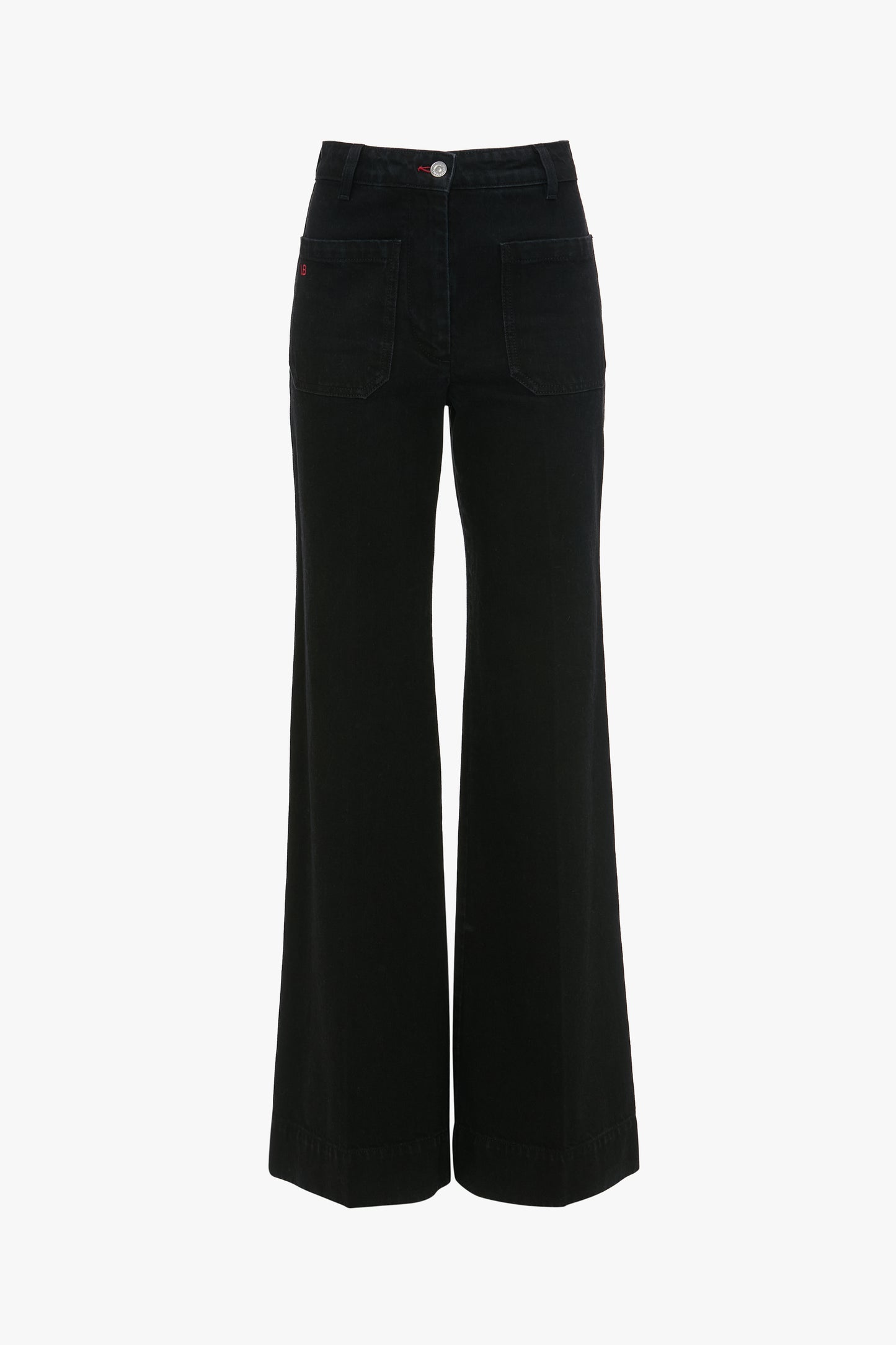 Alina High Waisted Stretch Jean In Washed Black