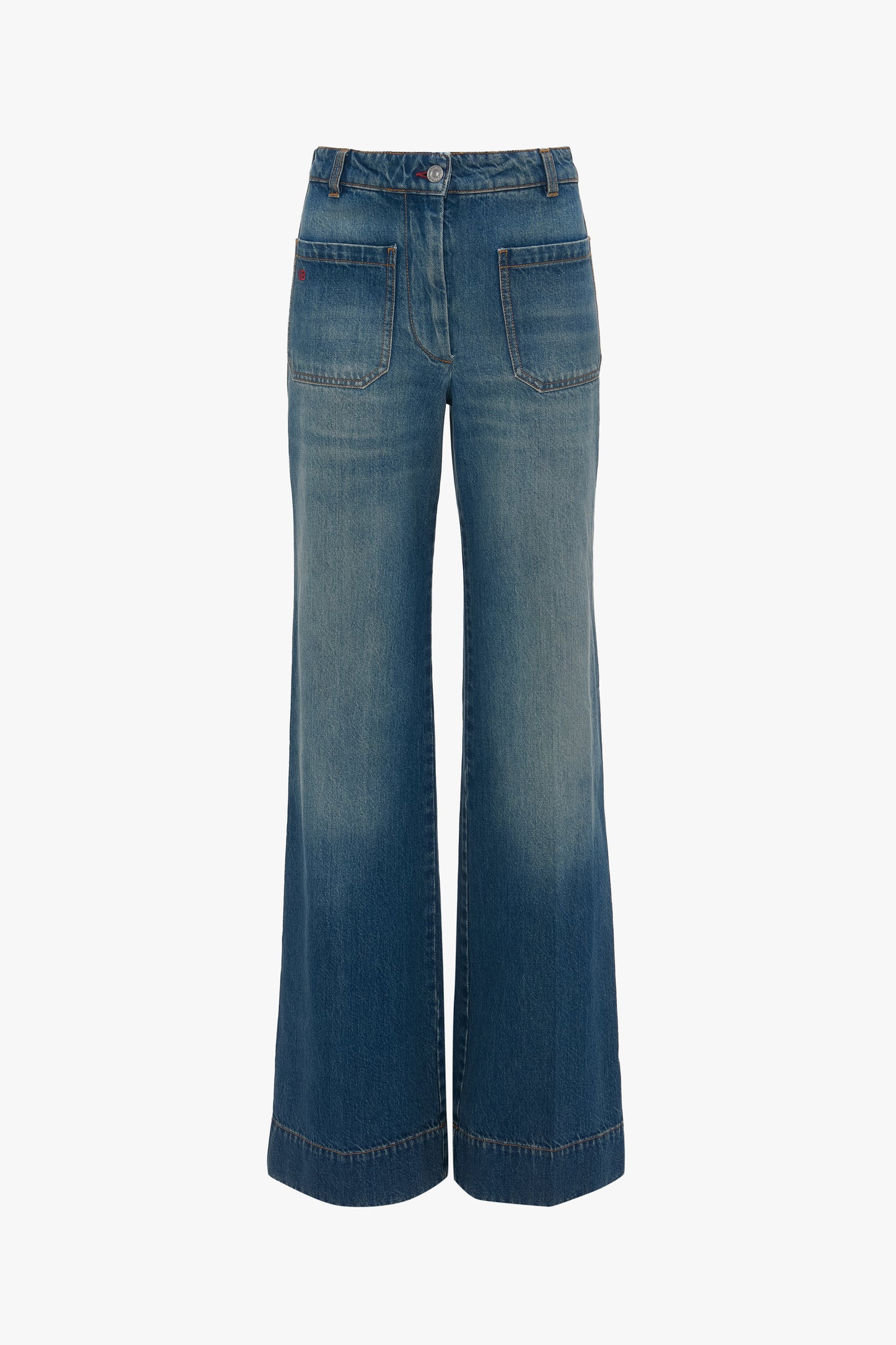 Exclusive Alina High Waisted Jean In Mid Blue