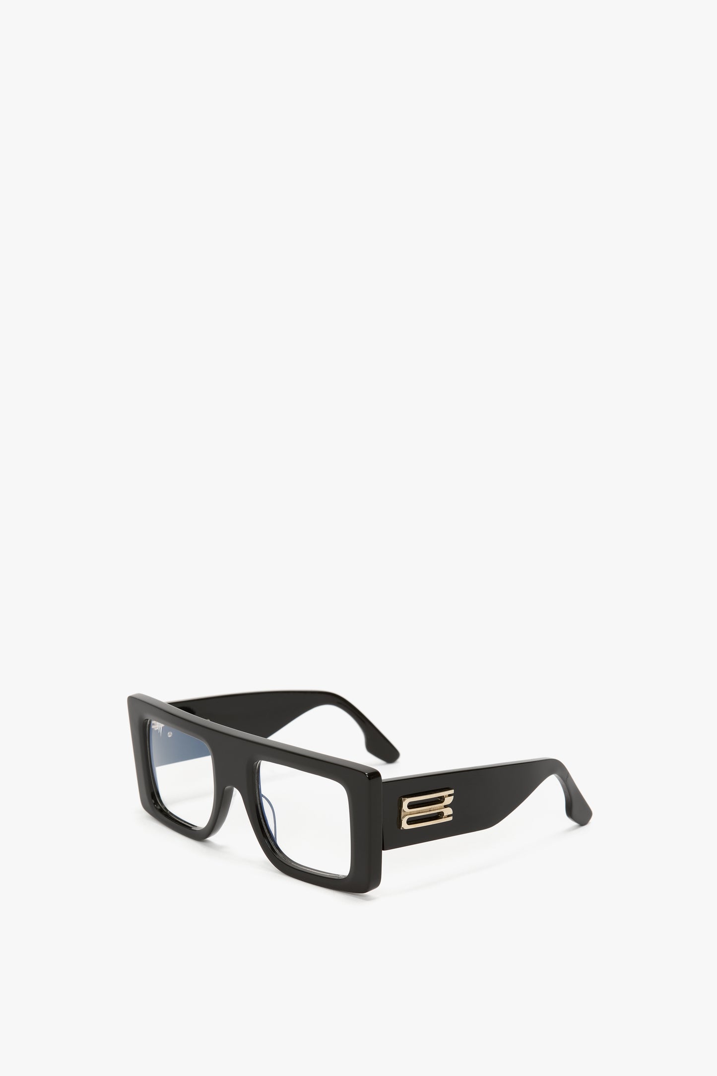 Oversized Flat Top Opticals In Black