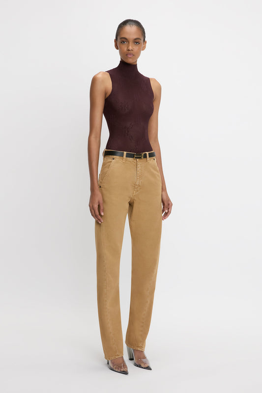 デニム・ジーパン VICTORIA BECKHAM JULIA JEANS IN FADED BLUE Julia High Waisted Jean In Mid Blue | Designer Jeans