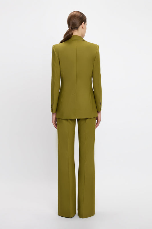 Patch Pocket Jacket In Willow – Victoria Beckham Inc