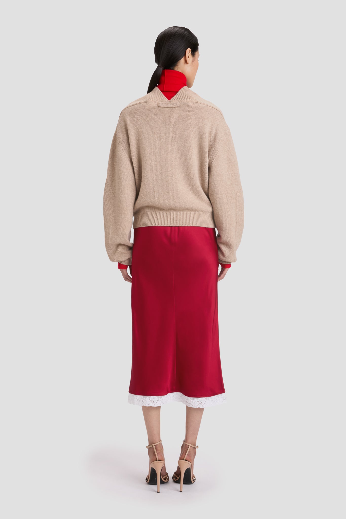 スカート Victoria Beckham Skirts Fitted Midi Skirt In Black – Victoria Beckham Inc