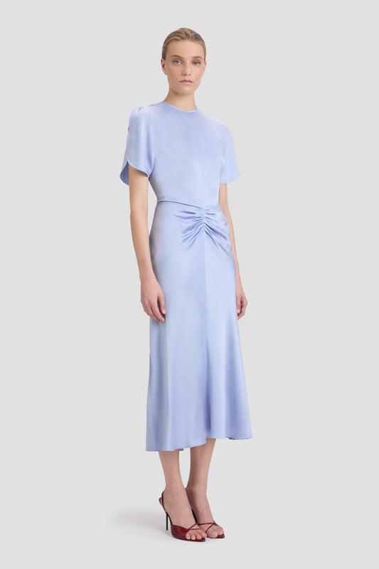 ワンピース VICTORIA BECKHAM Woman Dress Blue 1225WDR006381A 6859 Blouson dress | Victoria Beckham | OTTODISANPIETRO