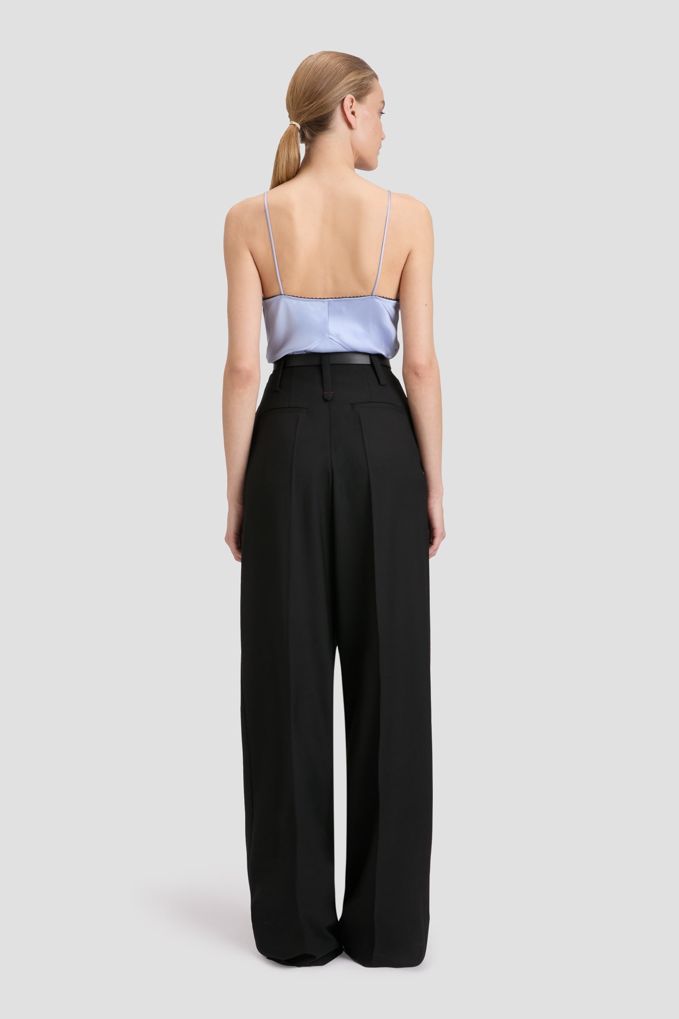 Lace Detail Cami Top In Delphinium Blue