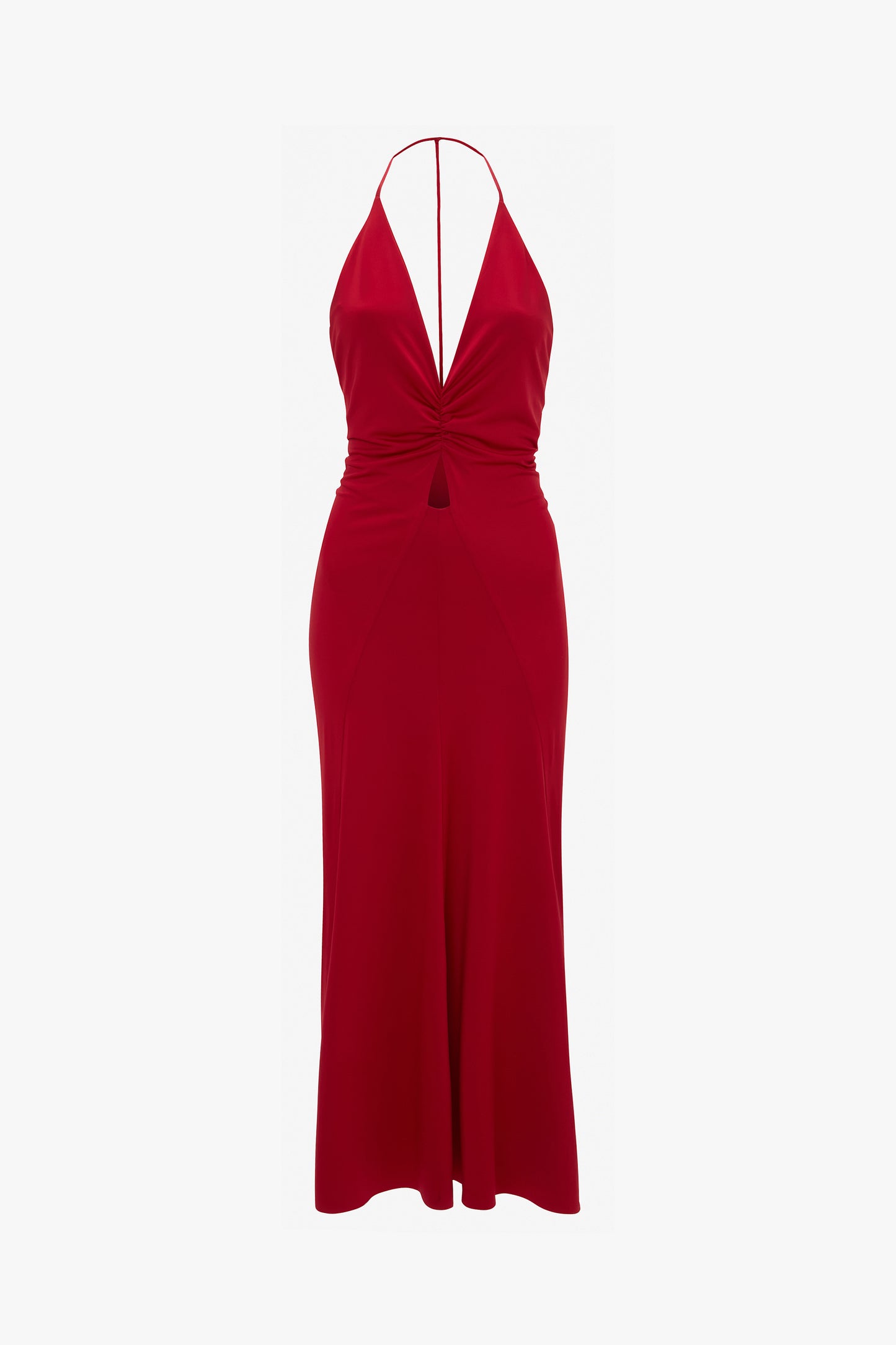 Ruched Cami Midi Dress In Rose