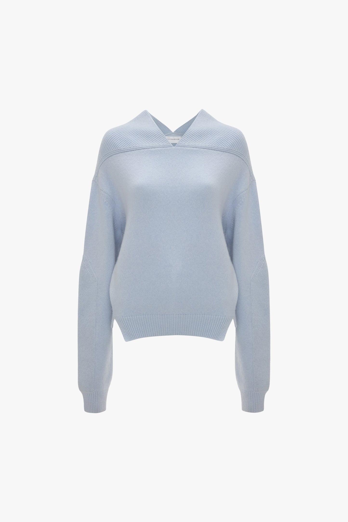 V-Neck Jumper In Delphinium Blue