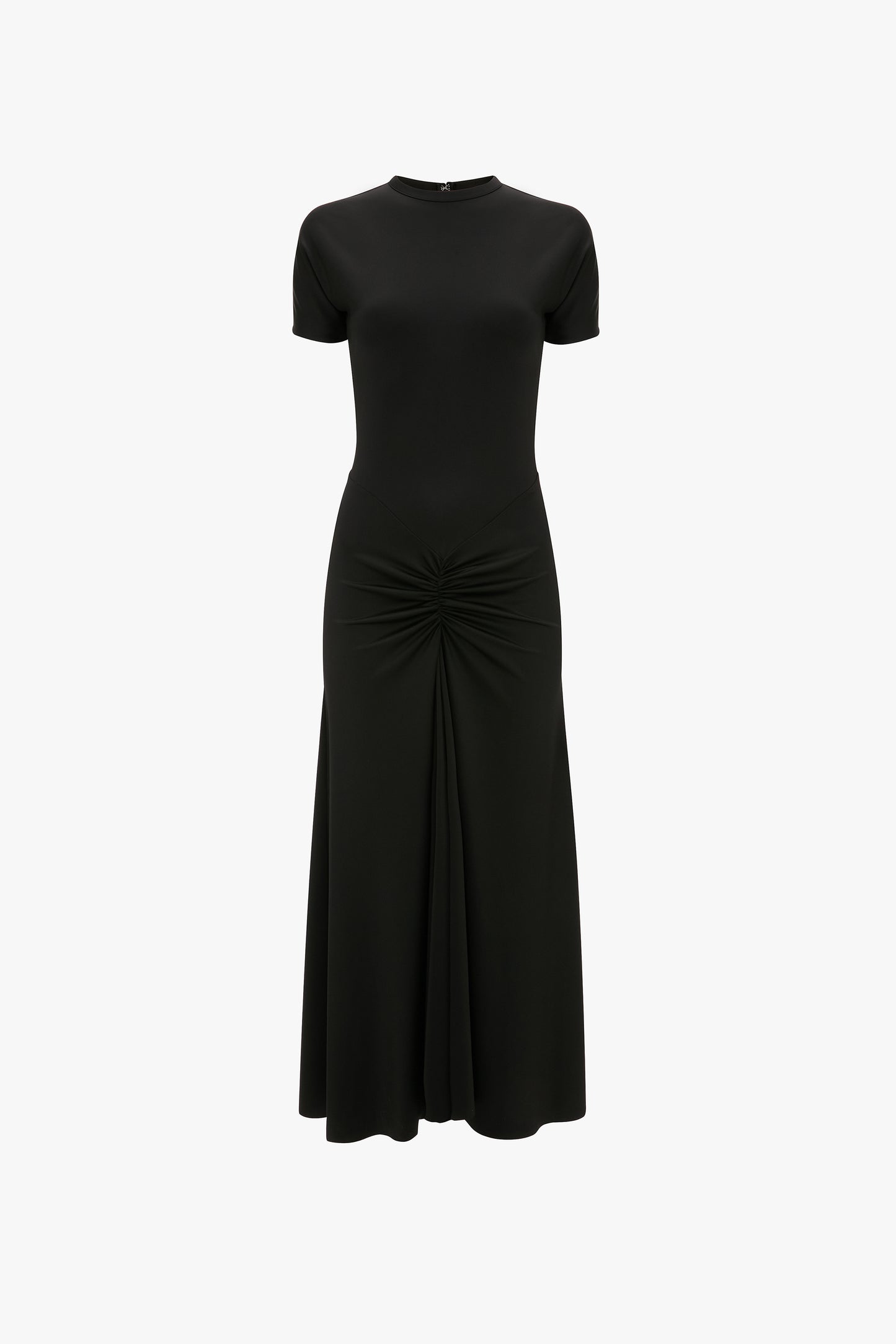 Bela T-Shirt Midi Dress In Black