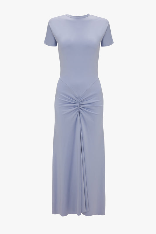 パーティードレス Victoria Beckham Long Sleeve Knot Detail Jersey Gown Long Sleeve Knot Detail Jersey Gown In Ebony-Jade – Victoria