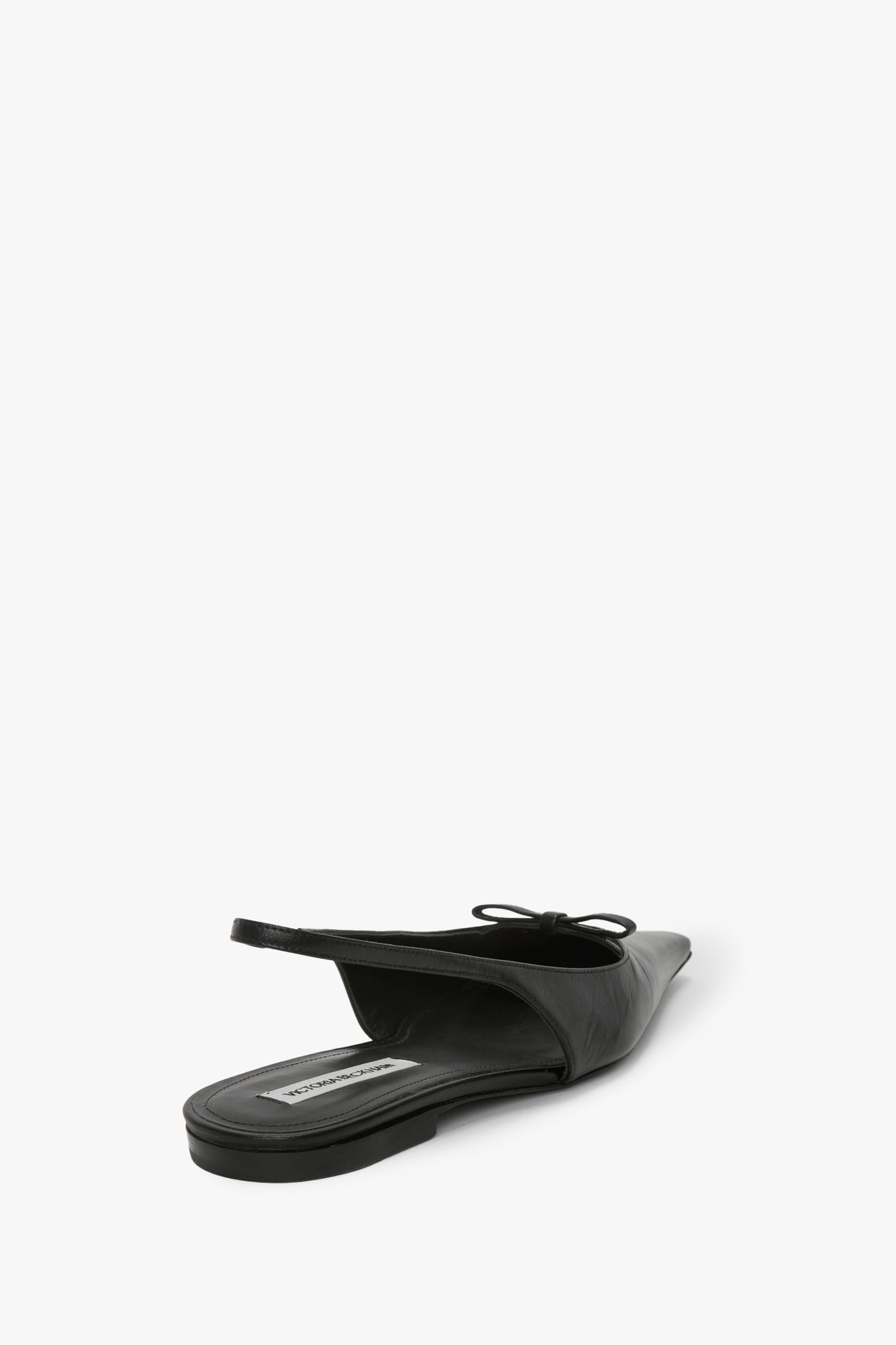 Sloan Slingback In Black Smooth Leather