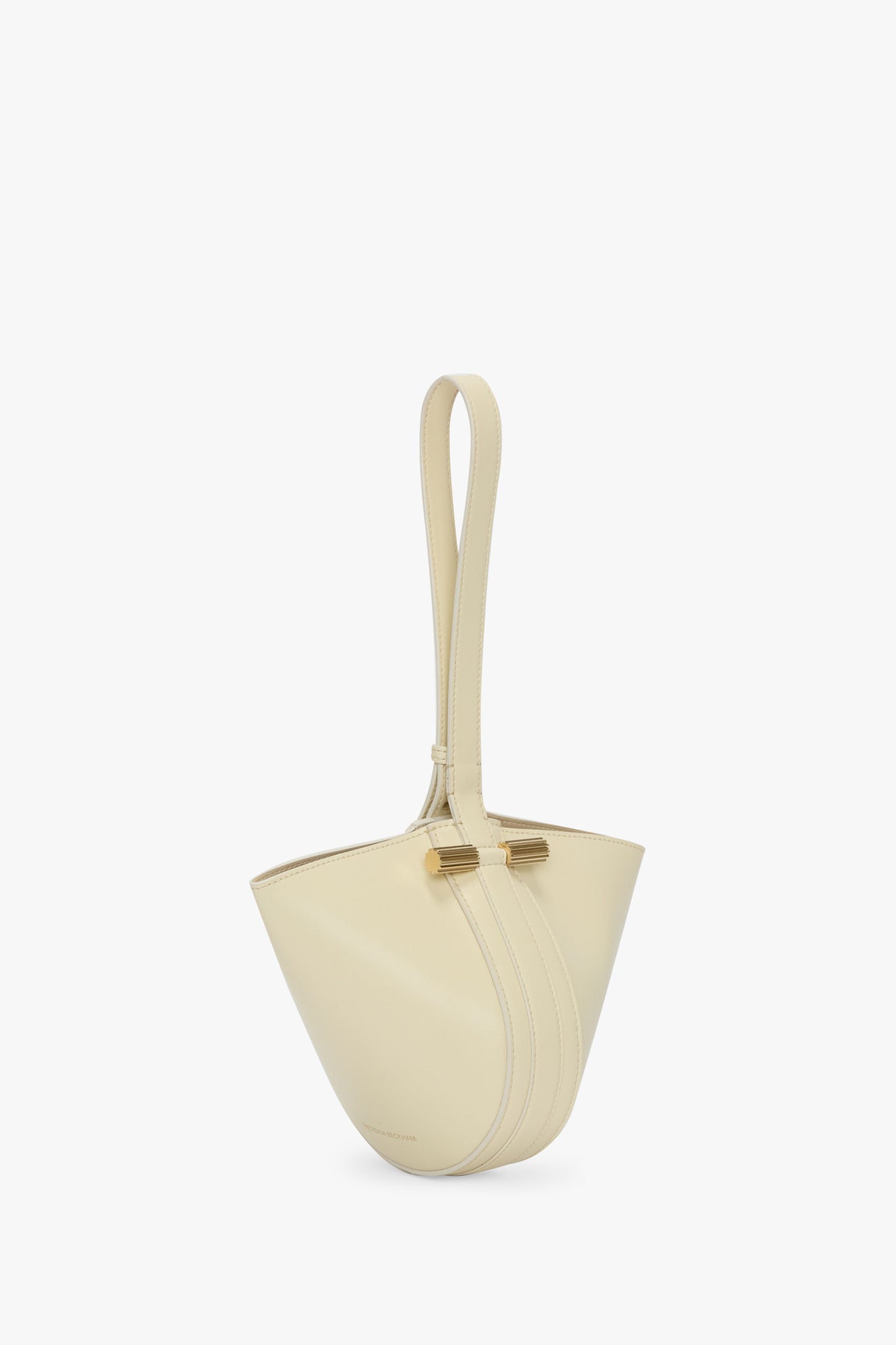 Mini Dia Pouch In Ivory Smooth Leather
