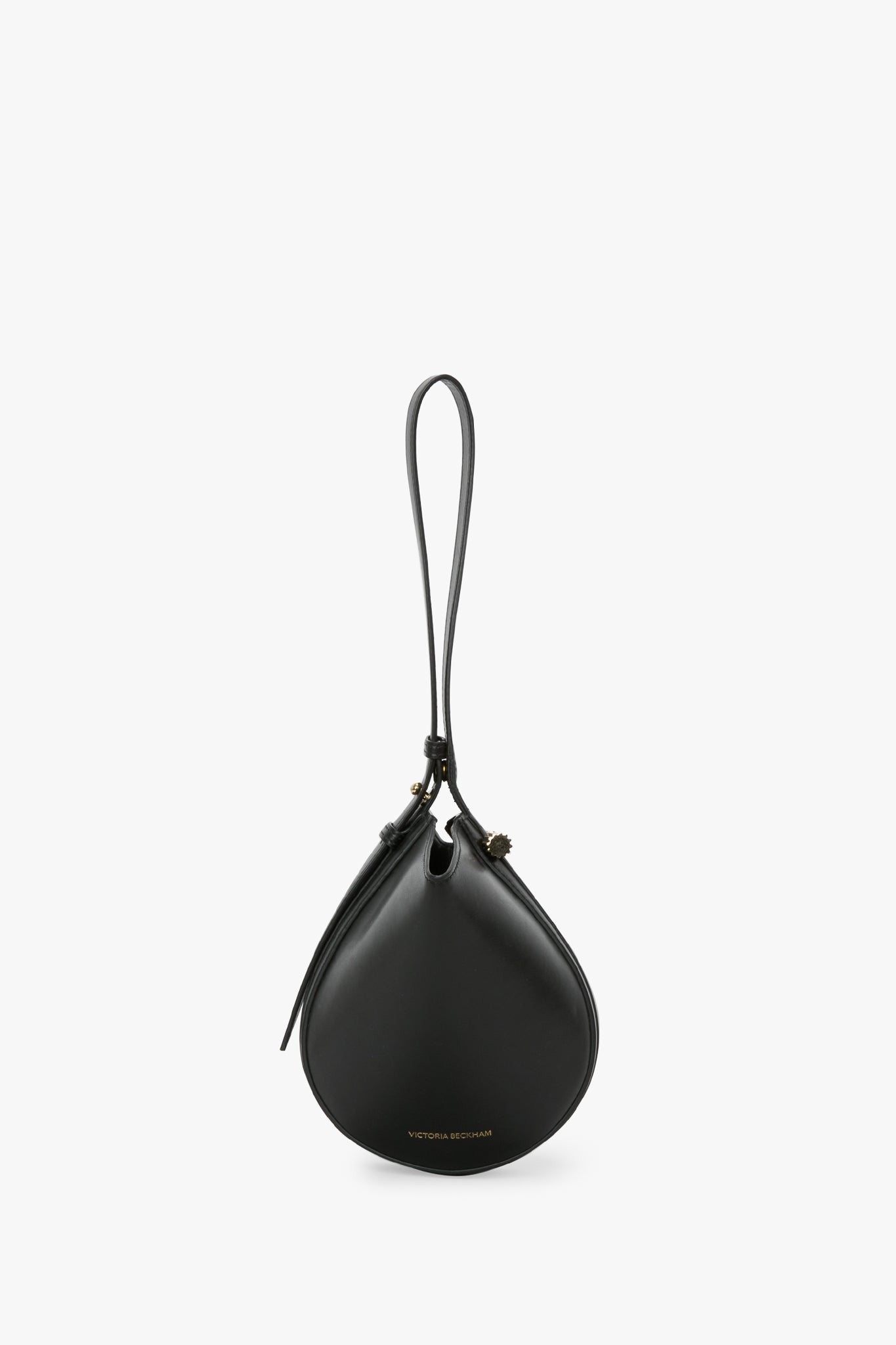 Mini Dia Pouch In Black Smooth Leather
