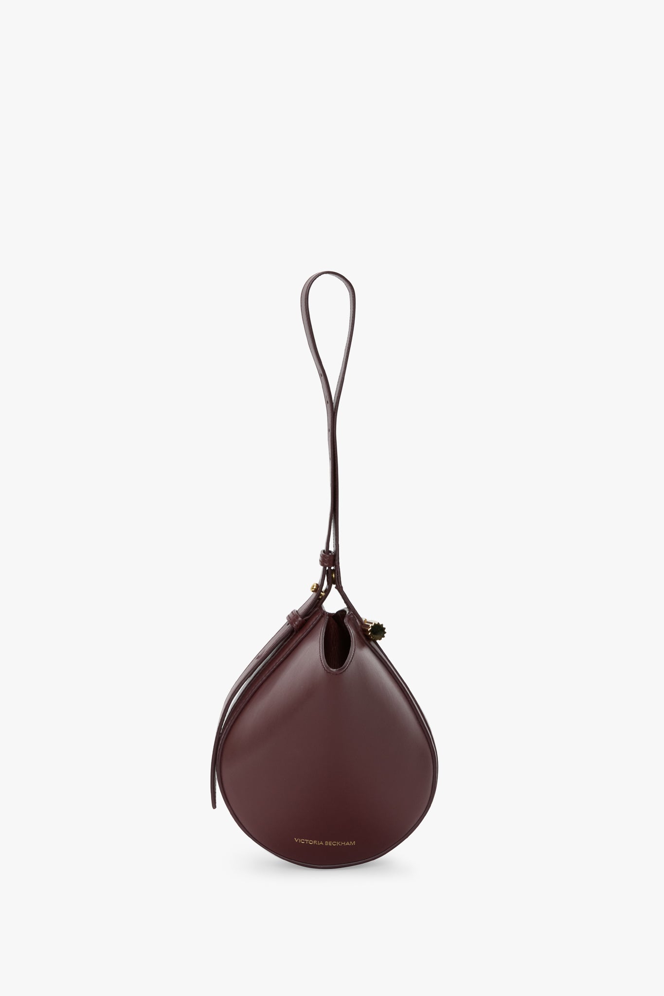 Mini Dia Pouch In Burgundy Smooth Leather