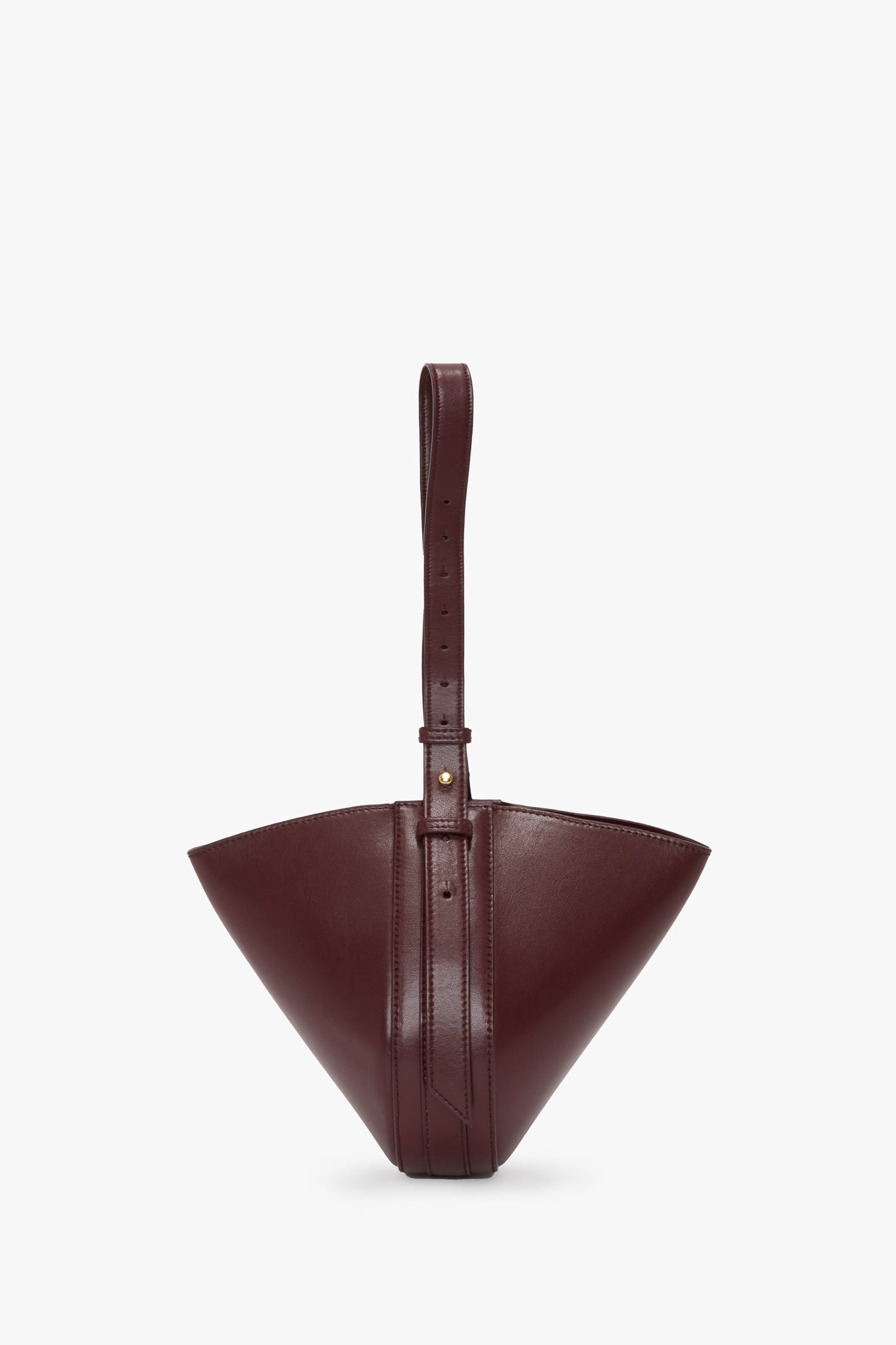 Mini Dia Pouch In Burgundy Smooth Leather