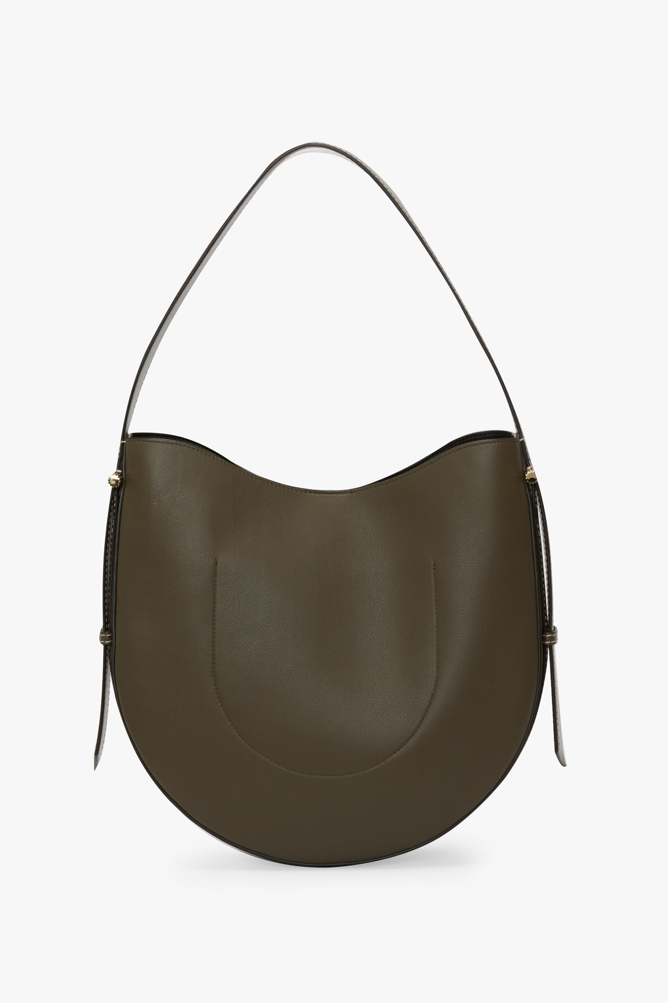 ショルダーバッグ・ポシェット VICTORIA BECKHAM HOBO BAG DIA MEDIUM Dia Hobo Bag In Dark Khaki Smooth Leather – Victoria Beckham Inc