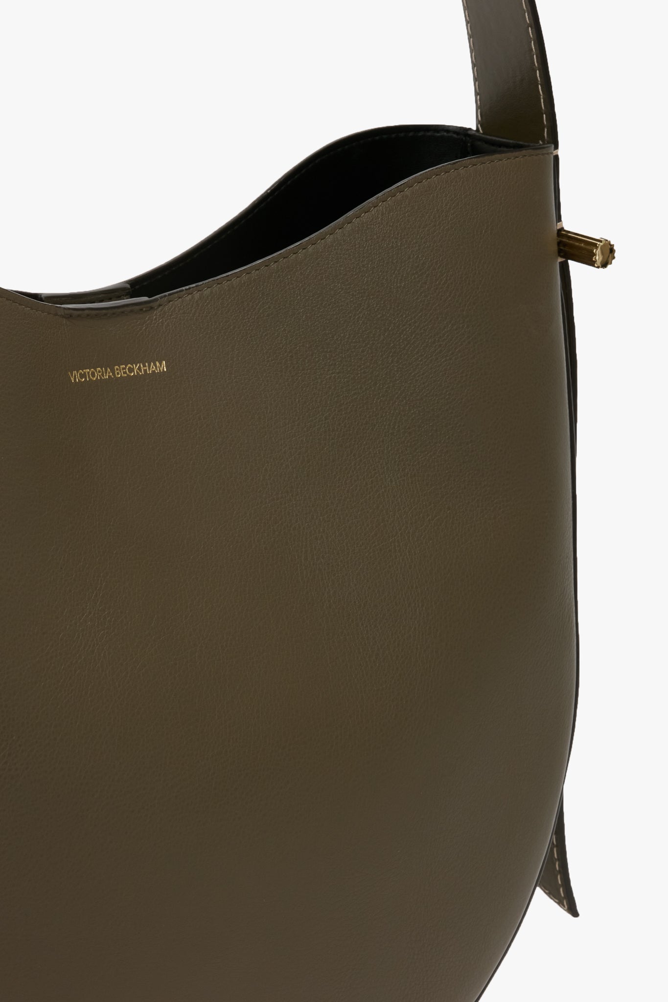 Dia Hobo Bag In Dark Khaki Smooth Leather – Victoria Beckham Inc