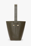 Dark Khaki Smooth Leather