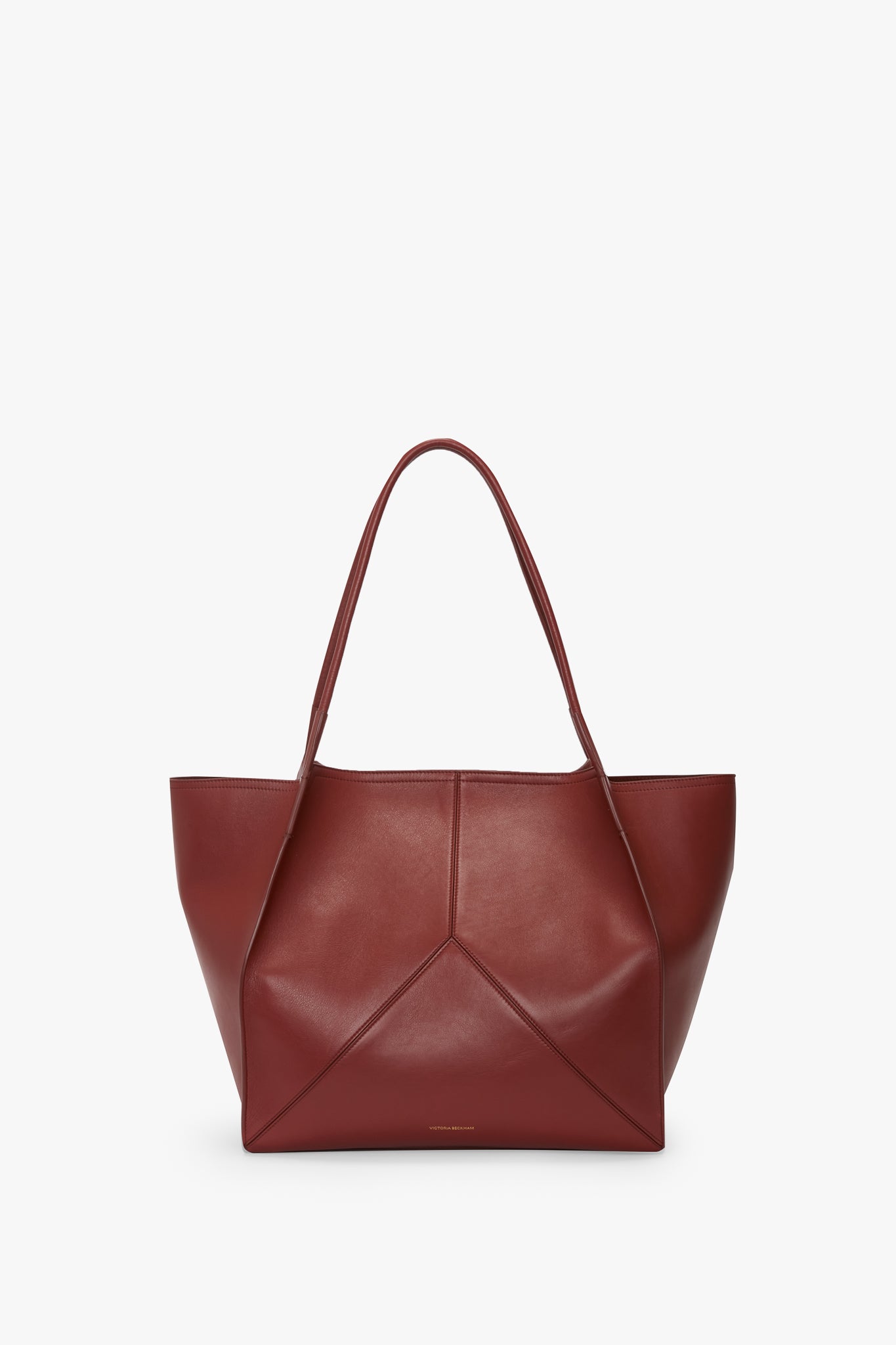 Victoria Tote In Brick Red Soft Leather