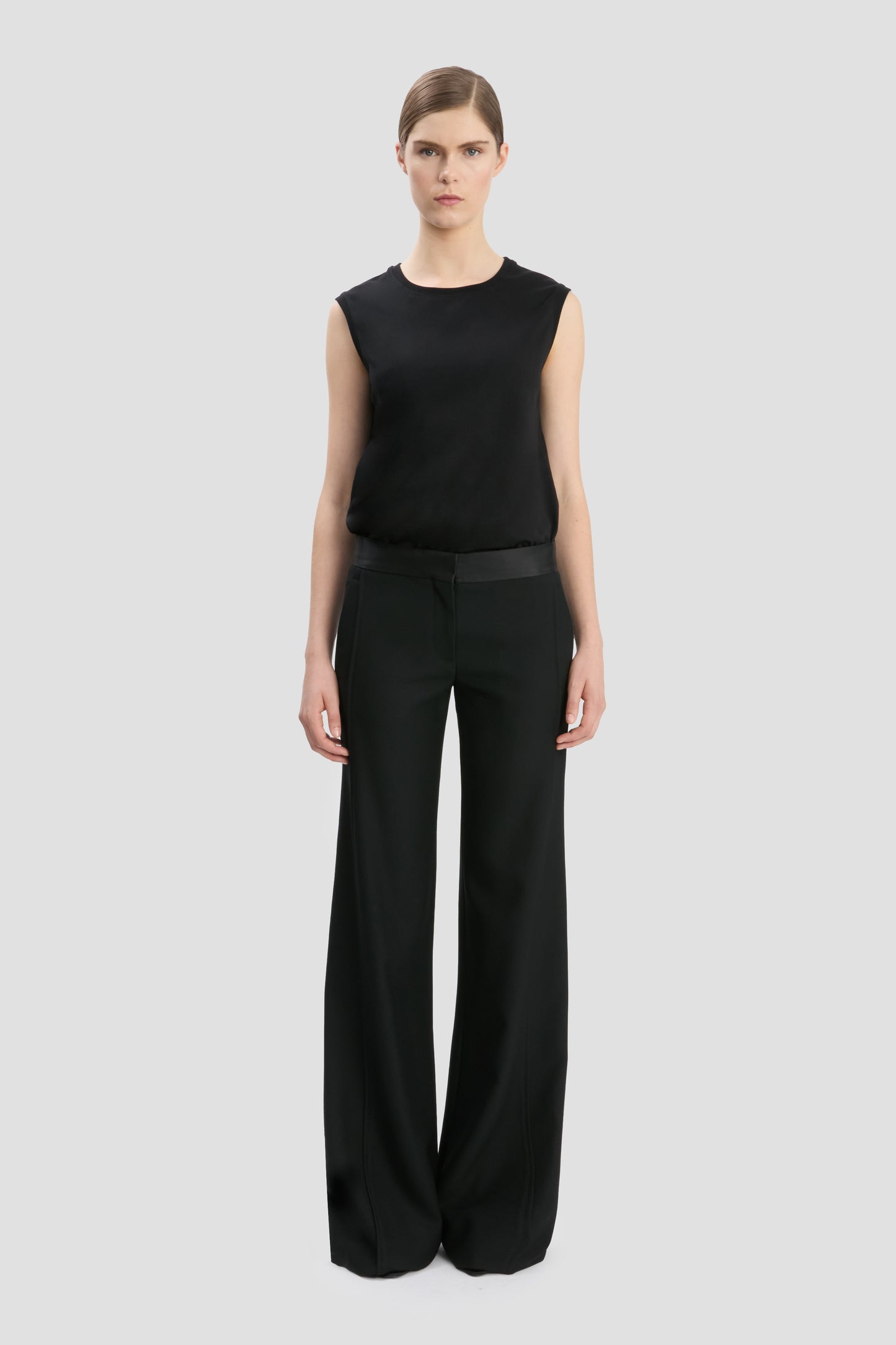 Sleeveless T-Shirt In Black