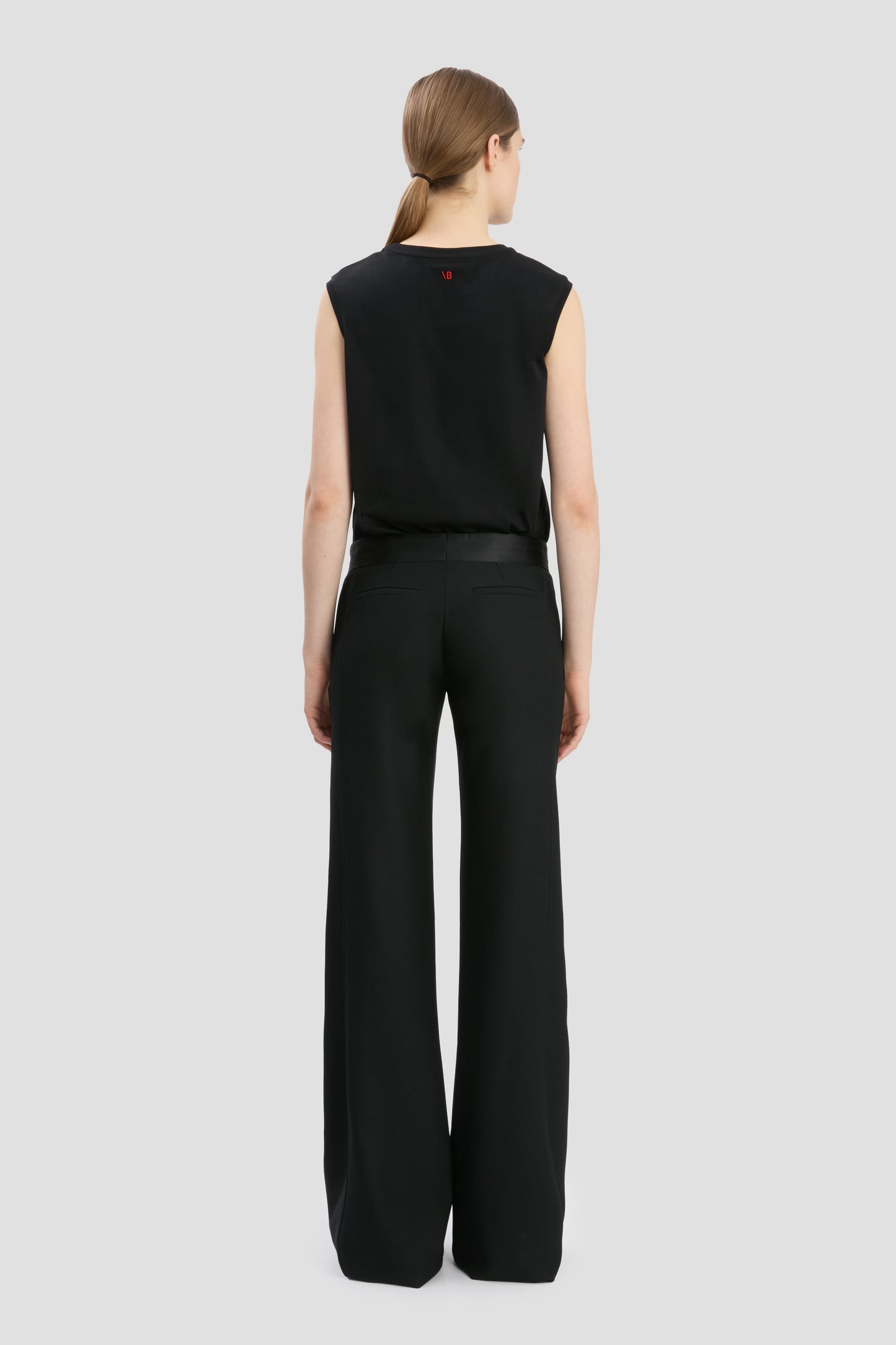 Sleeveless T-Shirt In Black