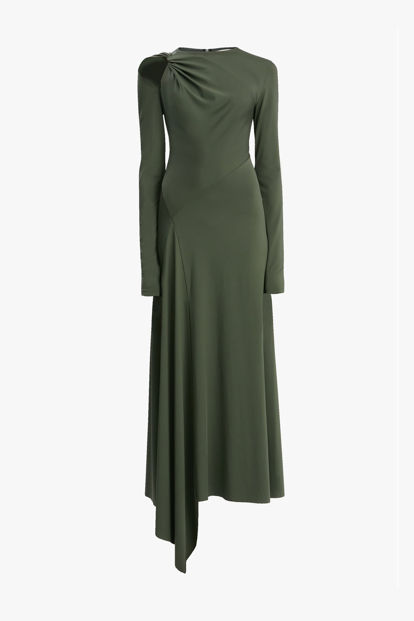 Twist Midi Dress In Oregano