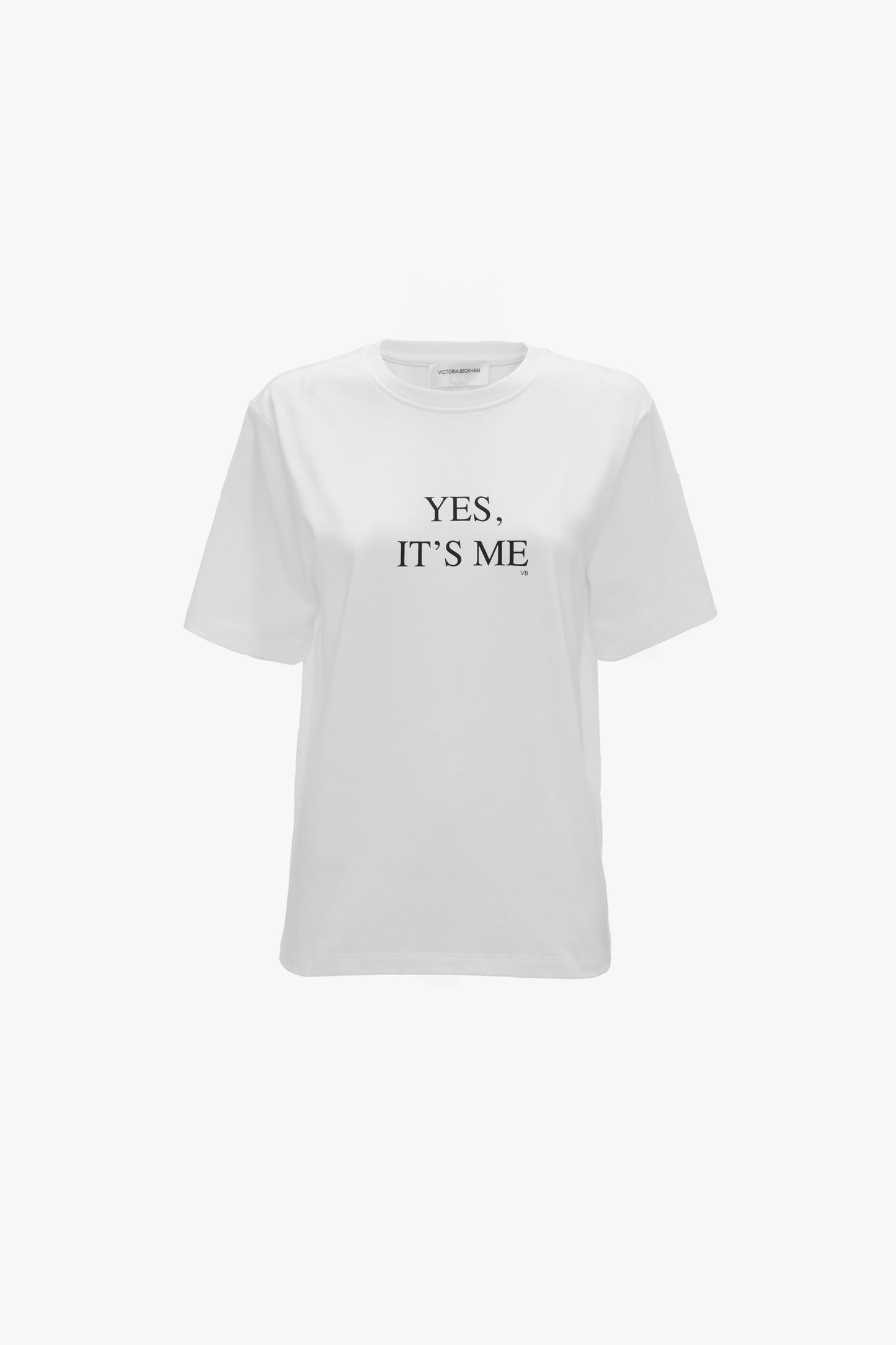 Slogan Tee In White Yes, It's Me