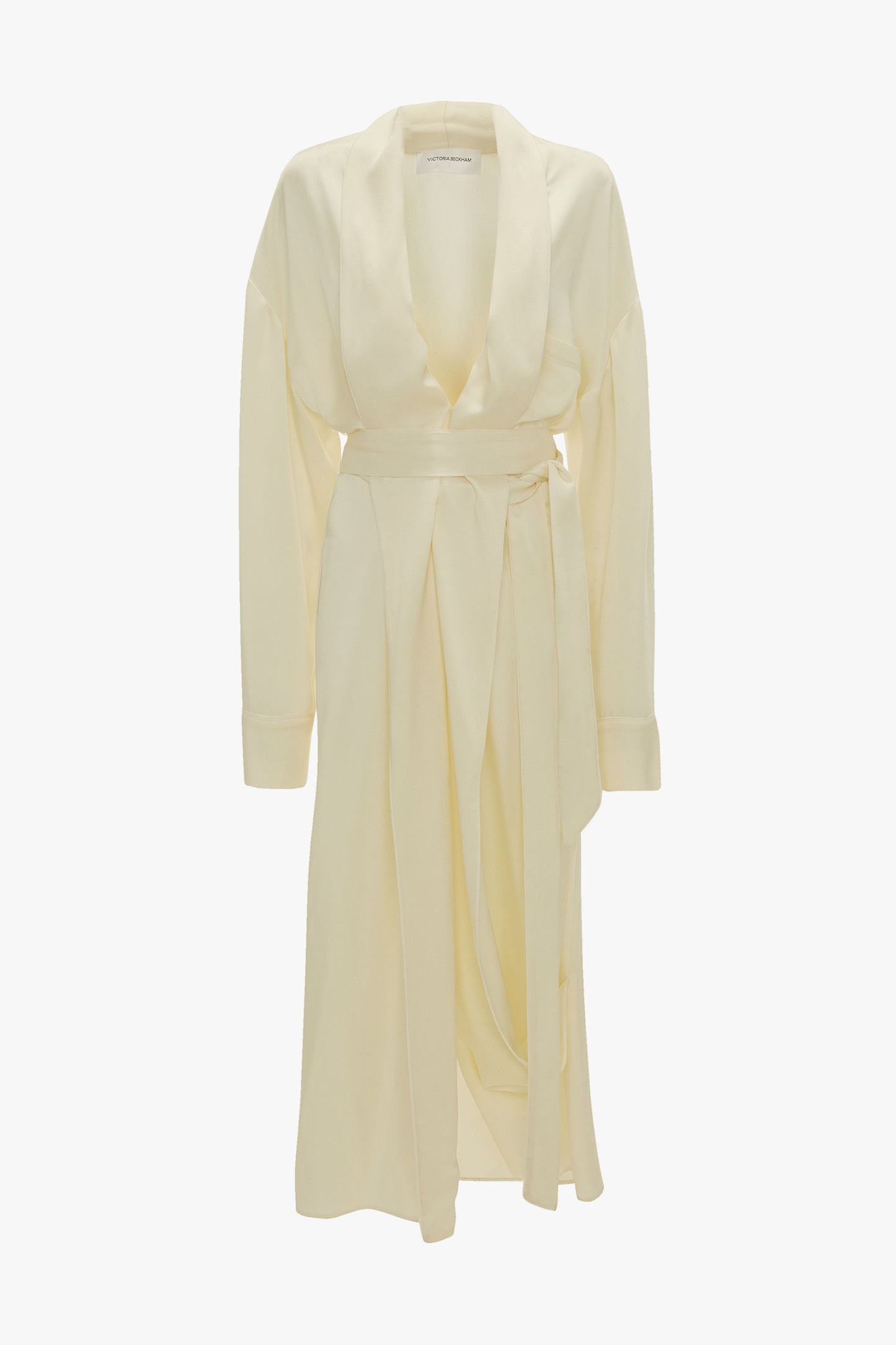 Wrap Midi Dress In Ivory