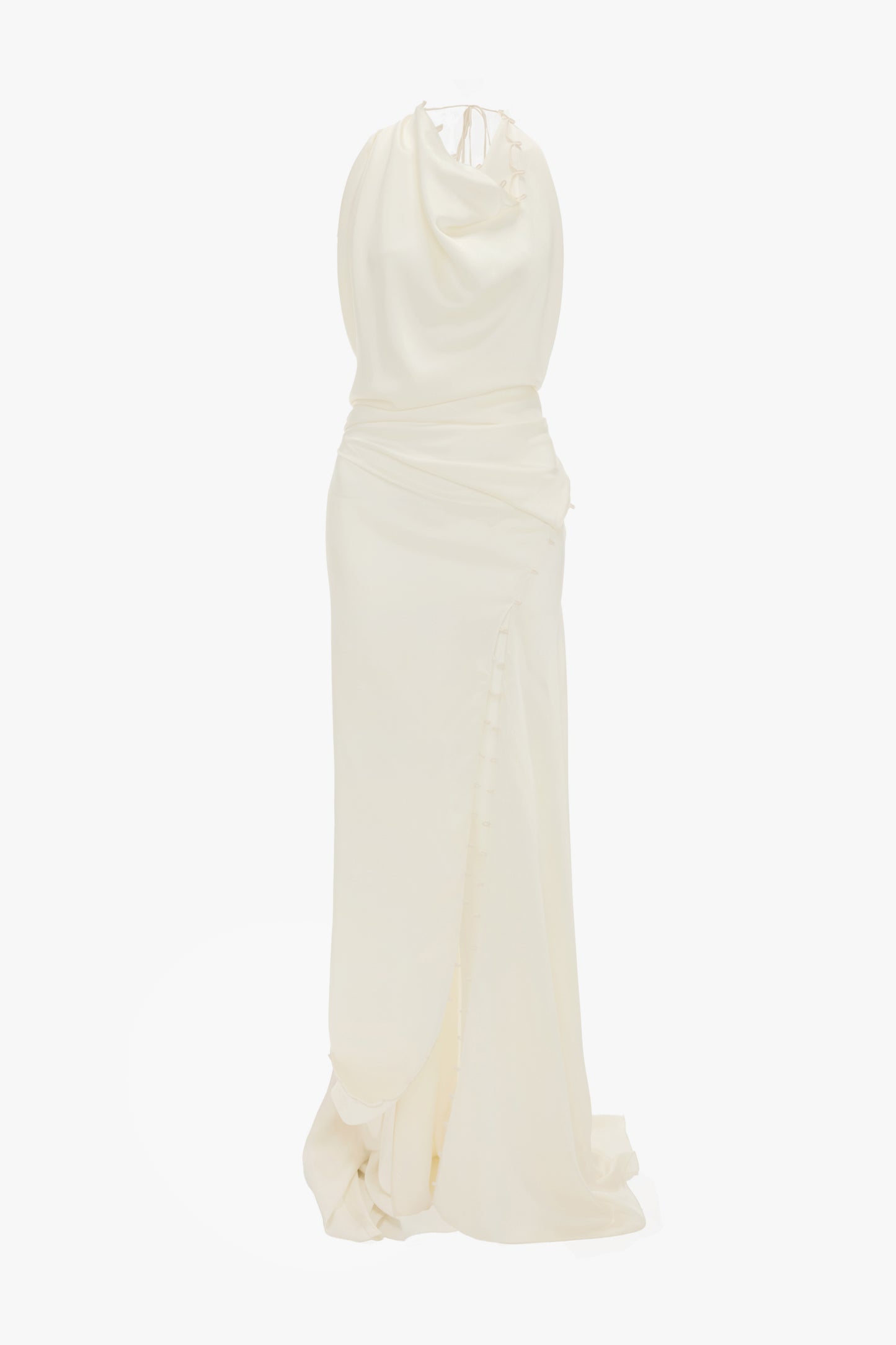 Draped Gown In Ivory