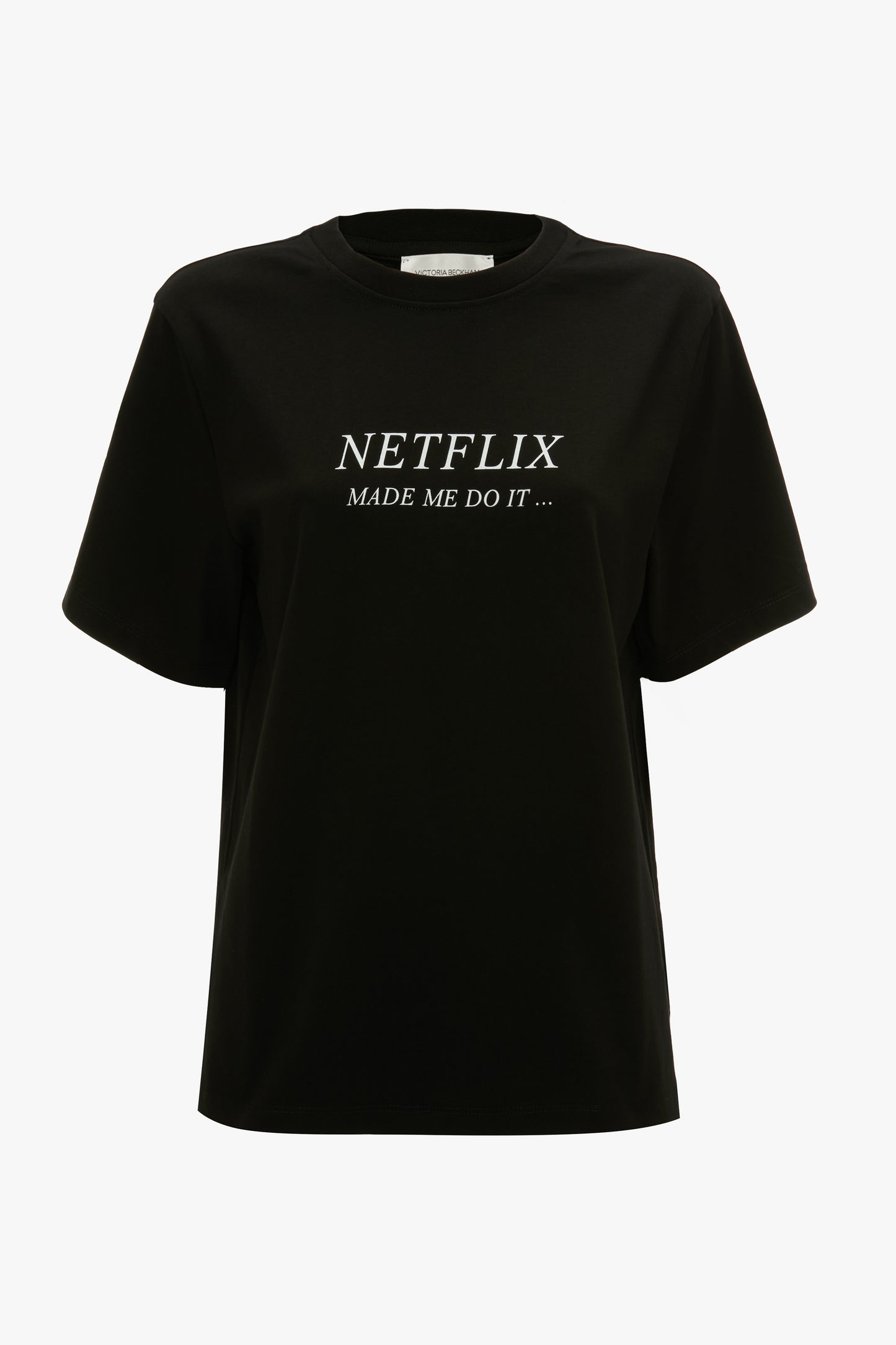 Slogan Tee In Black Made Me Do It