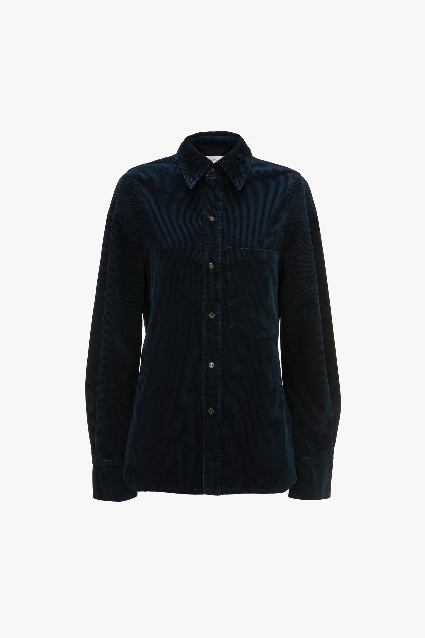 Shoulder Slim Shirt In Indigo