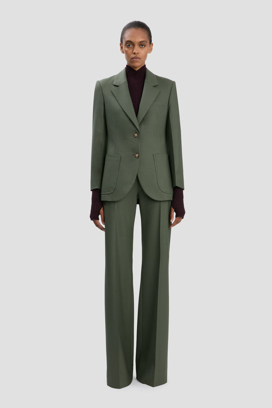 Patch Pocket Jacket In Oregano
