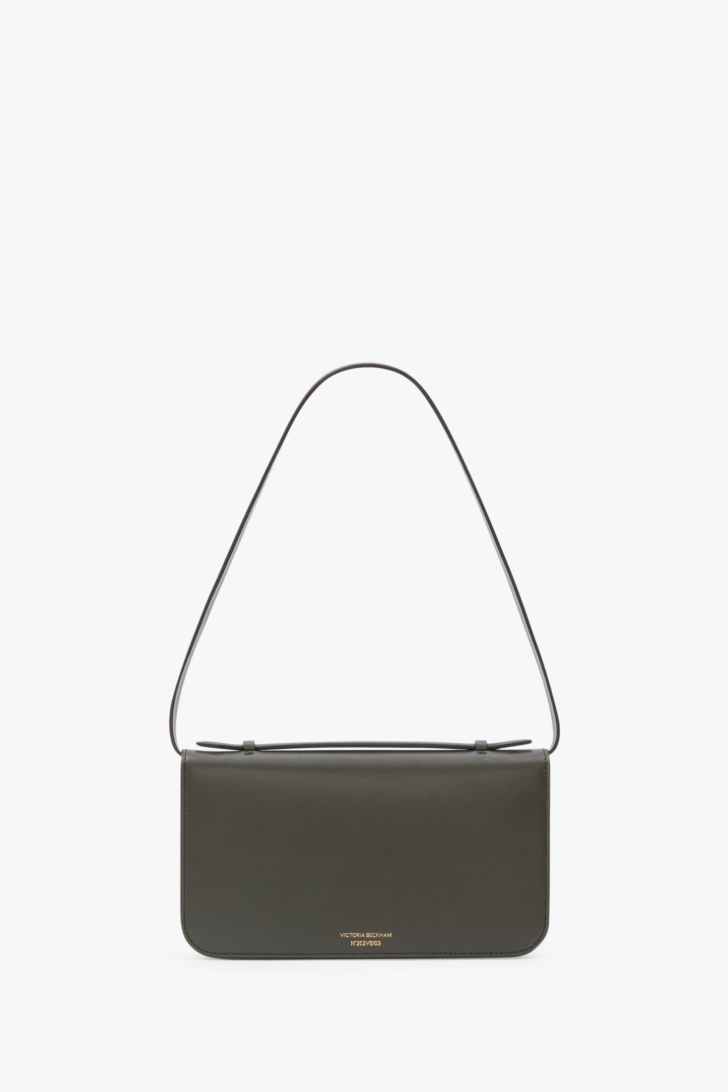 Dorian Pochette In Dark Olive Smooth Leather