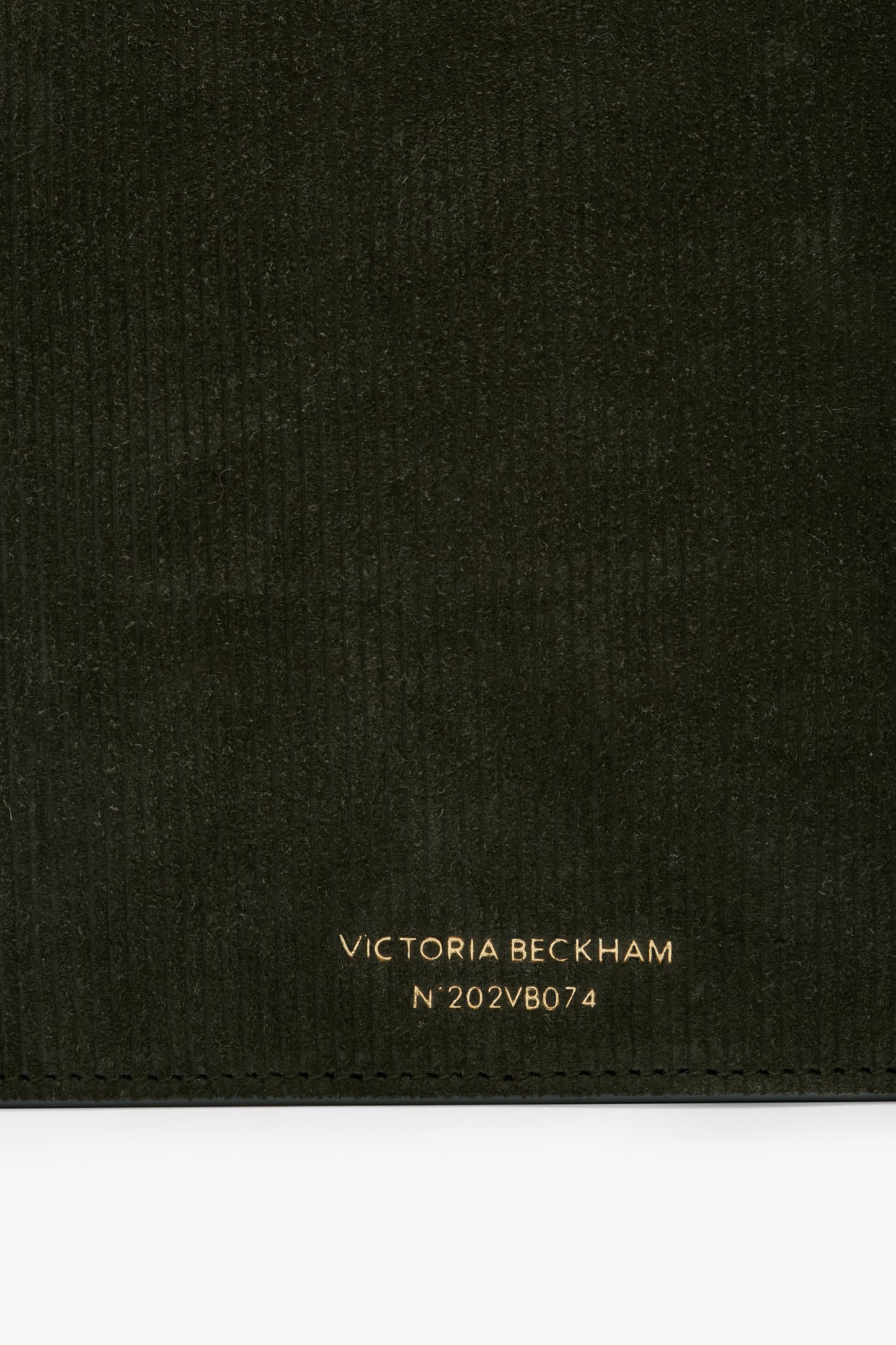 Dorian Bag In Dark Olive Stripe Embossed Suede