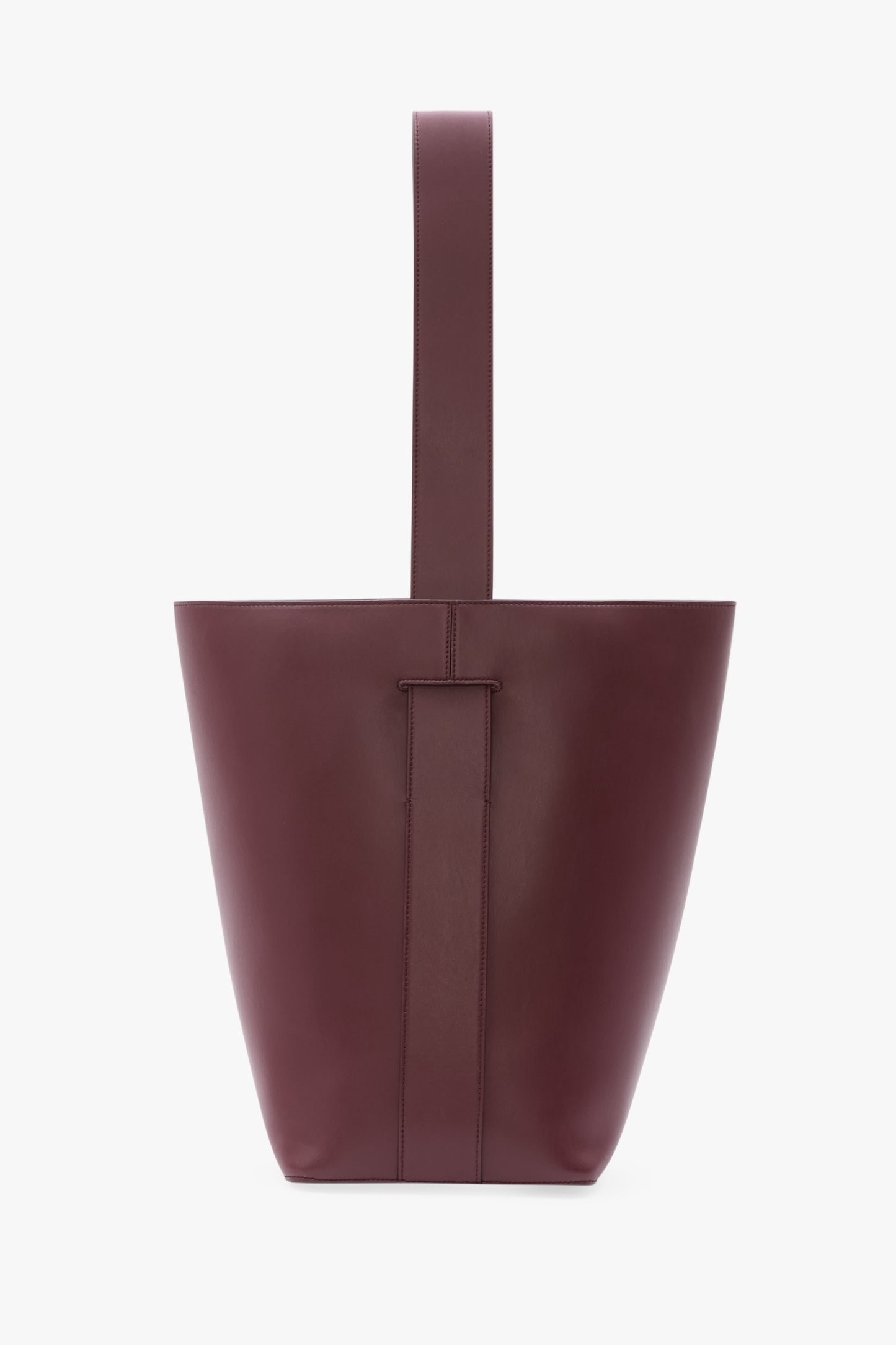 Dia Bucket Bag In Burgundy Smooth Leather