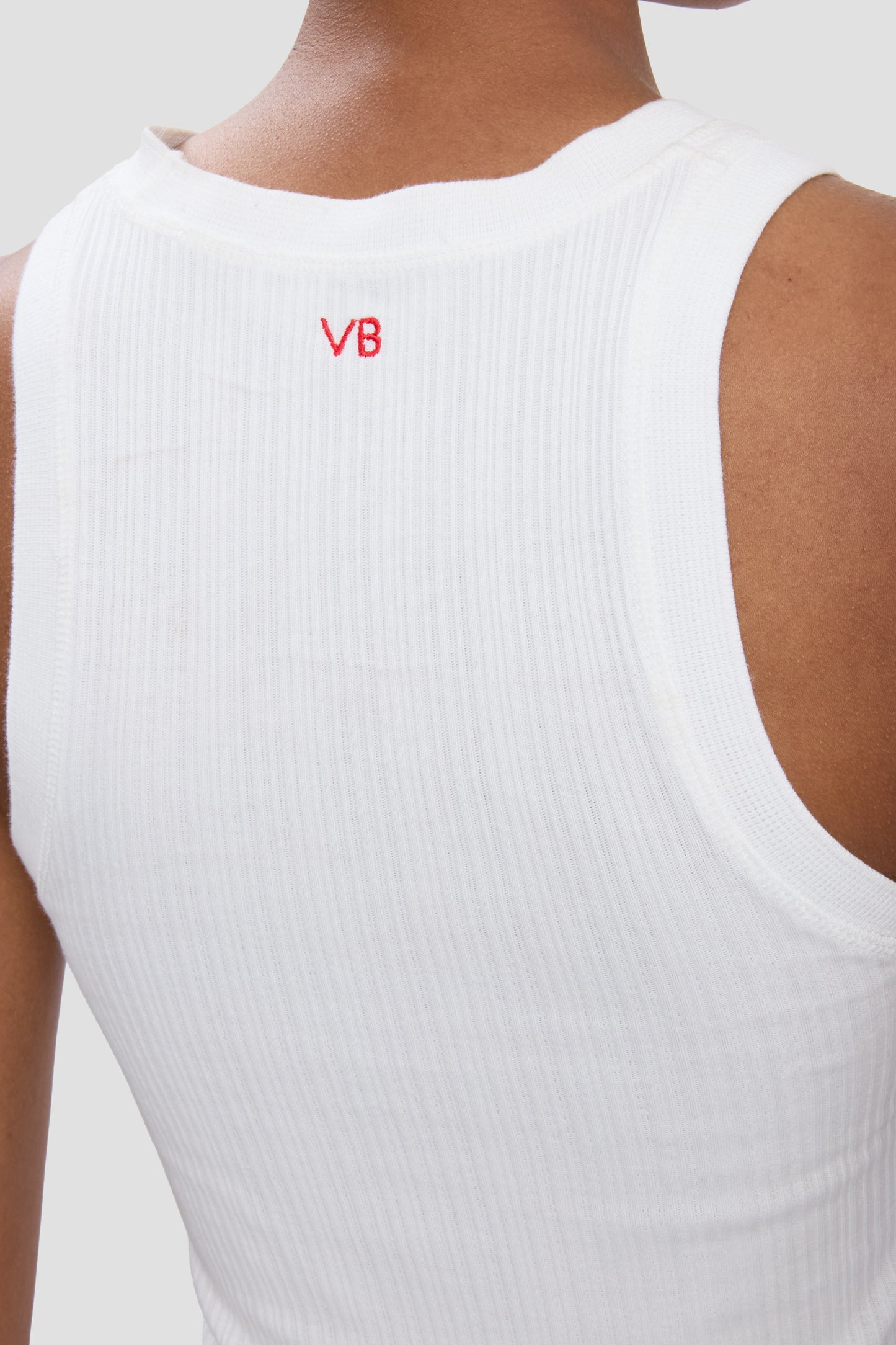 Rib Tank In White