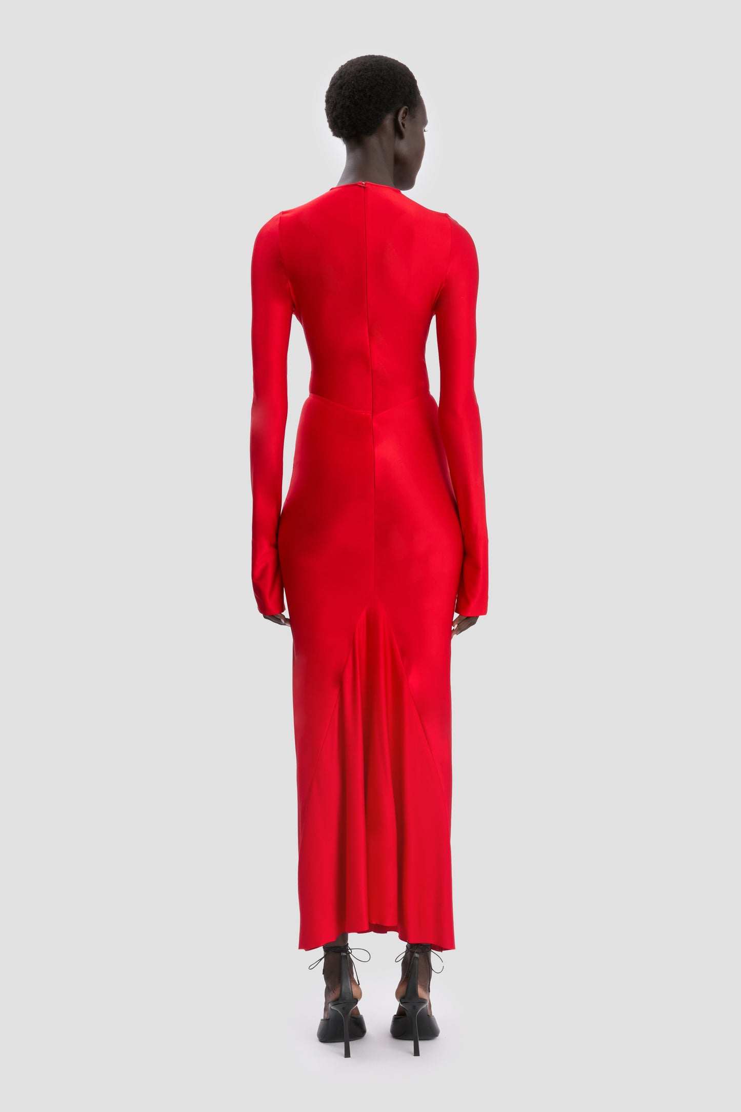 Frances Midi Dress In Cardinal Red