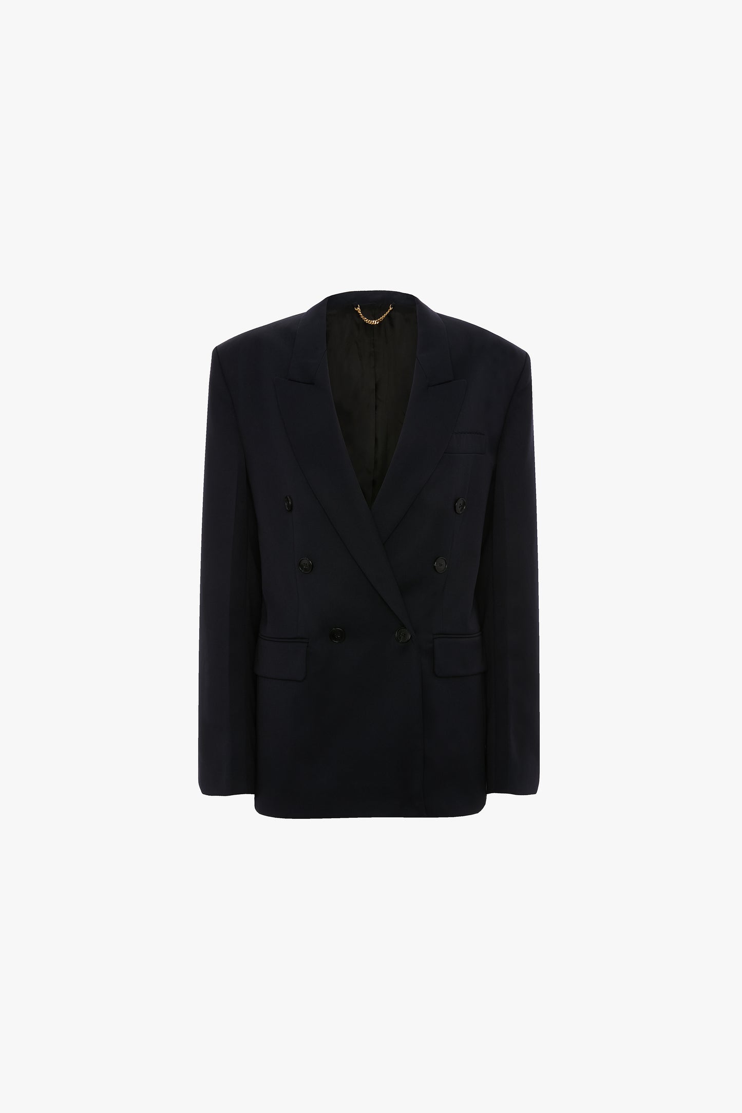 Double Breasted Tailored Jacket In Navy