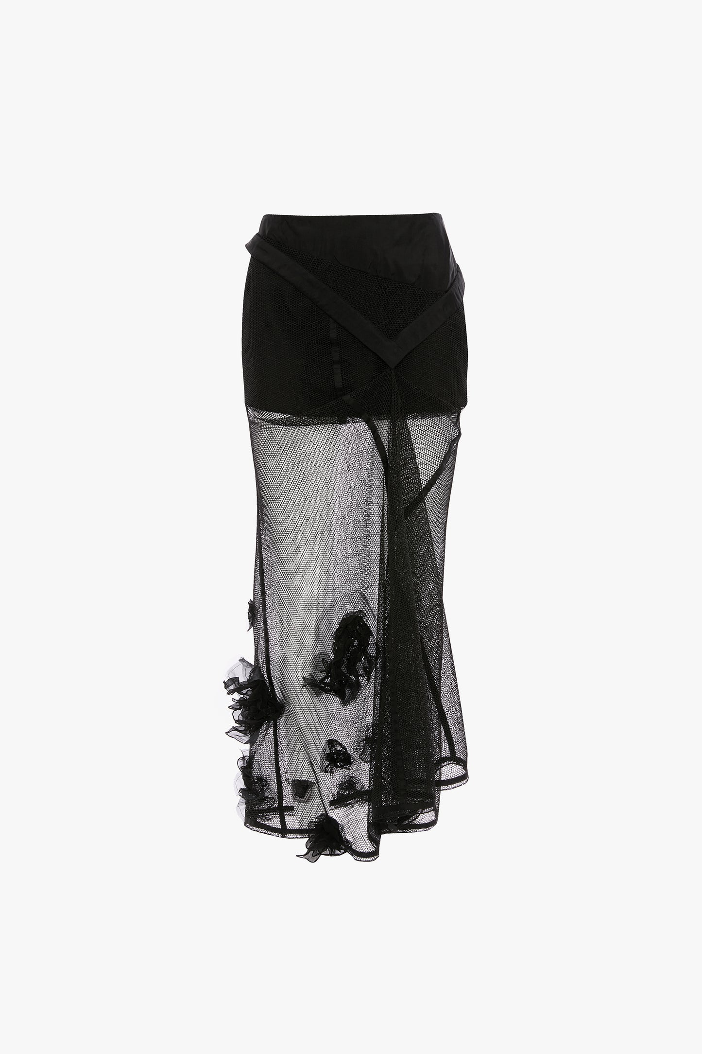 Basque Midi Skirt In Black