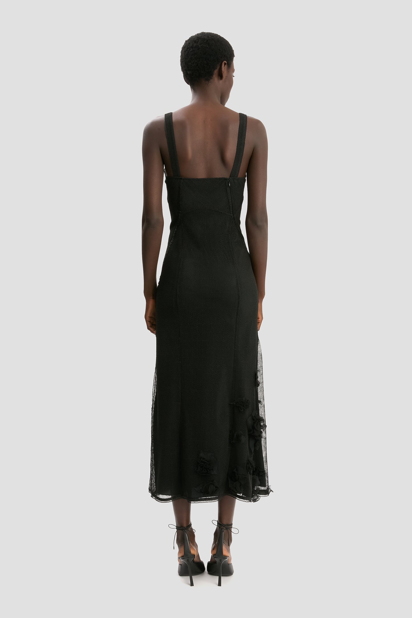 Panelled Cami Dress In Black