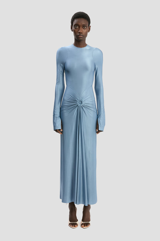 Frances Midi Dress In Stone