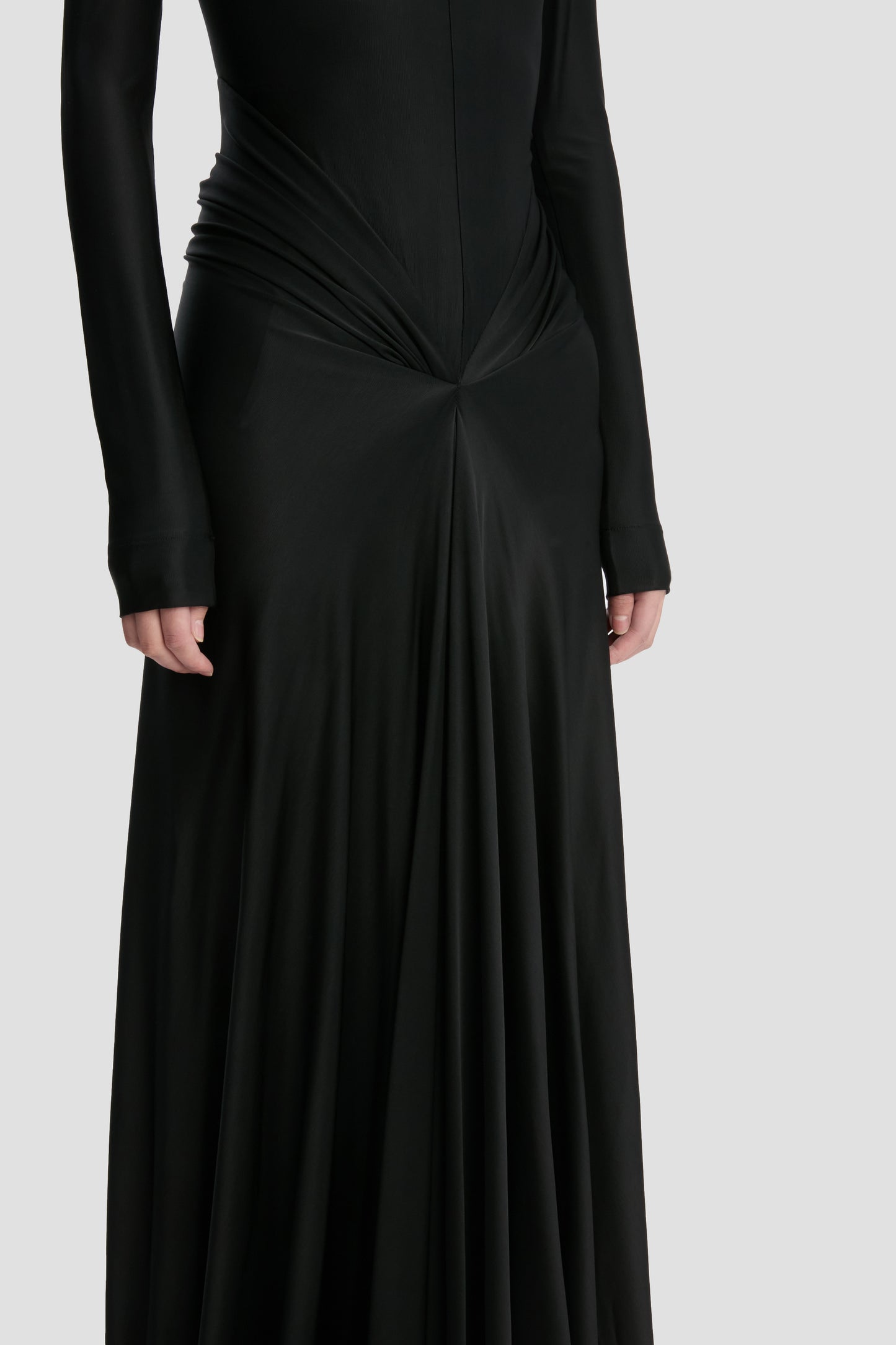 Cut-Out Gown In Black