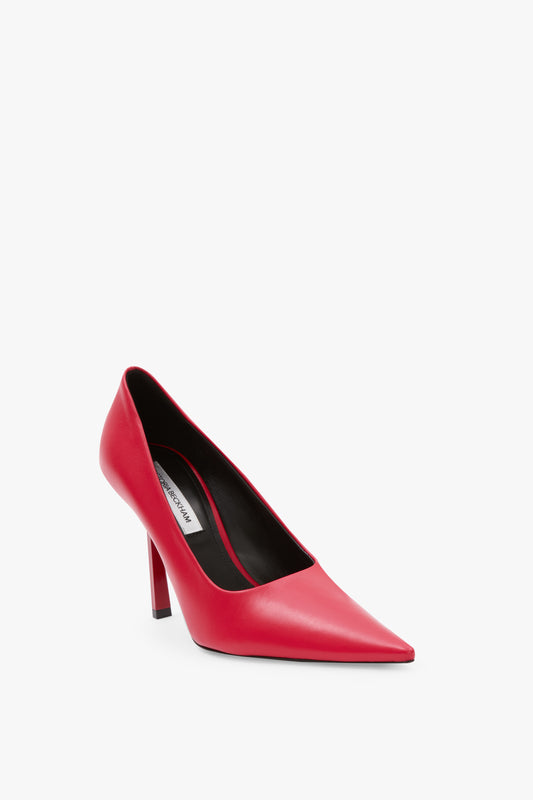 Victoria Stiletto Pump 100 In Red Leather