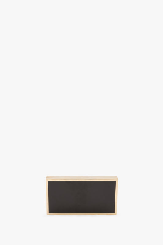Enamel Minaudière In Black