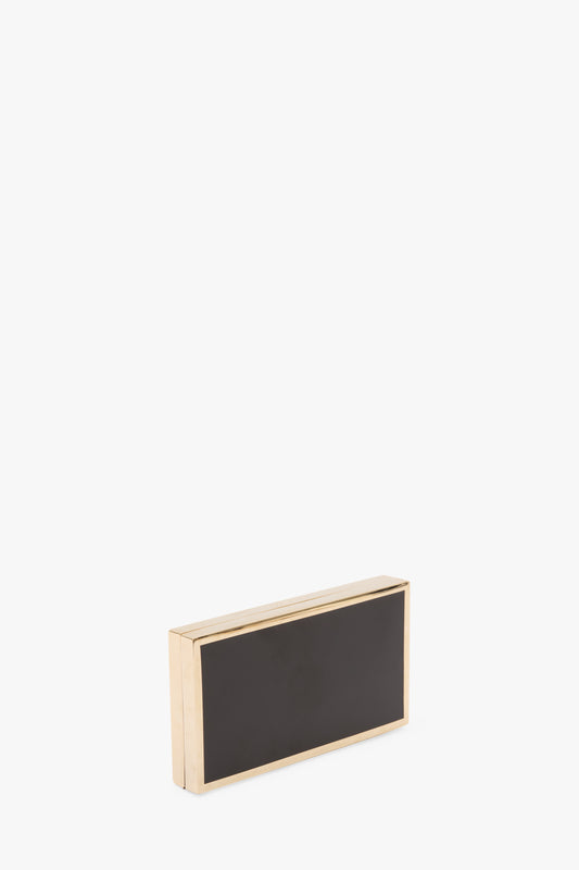 Enamel Minaudière In Black