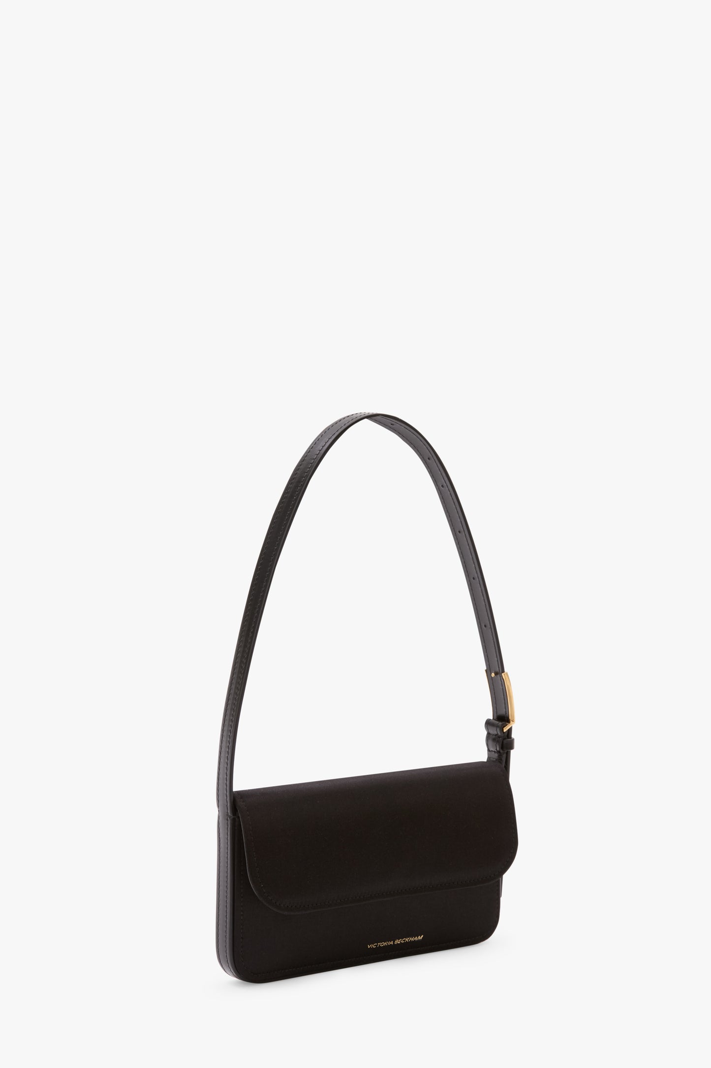 Dorian Pocket Bag In Black Satin